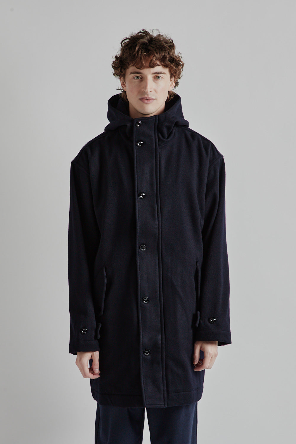 Parages Refuge Wool Jacket Navy 2