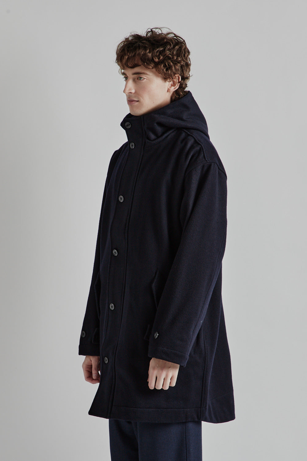 Parages Refuge Wool Jacket Navy 3