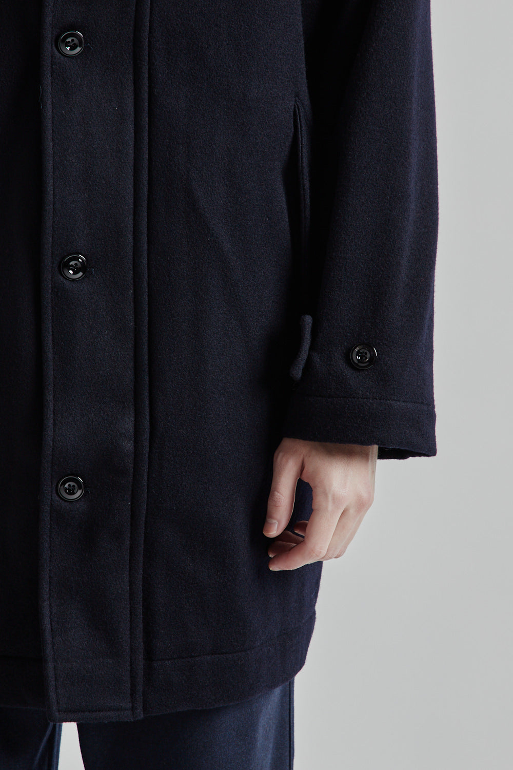 Parages Refuge Wool Jacket Navy 8