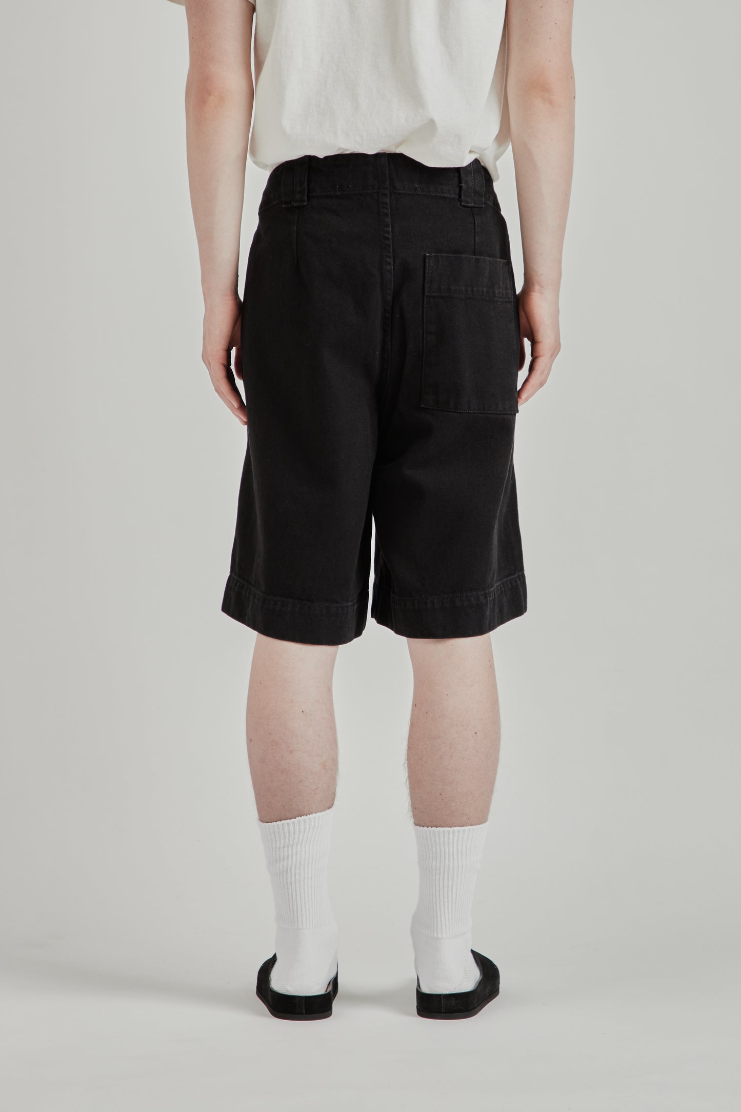 Dad Denim Bermuda Shorts - Black