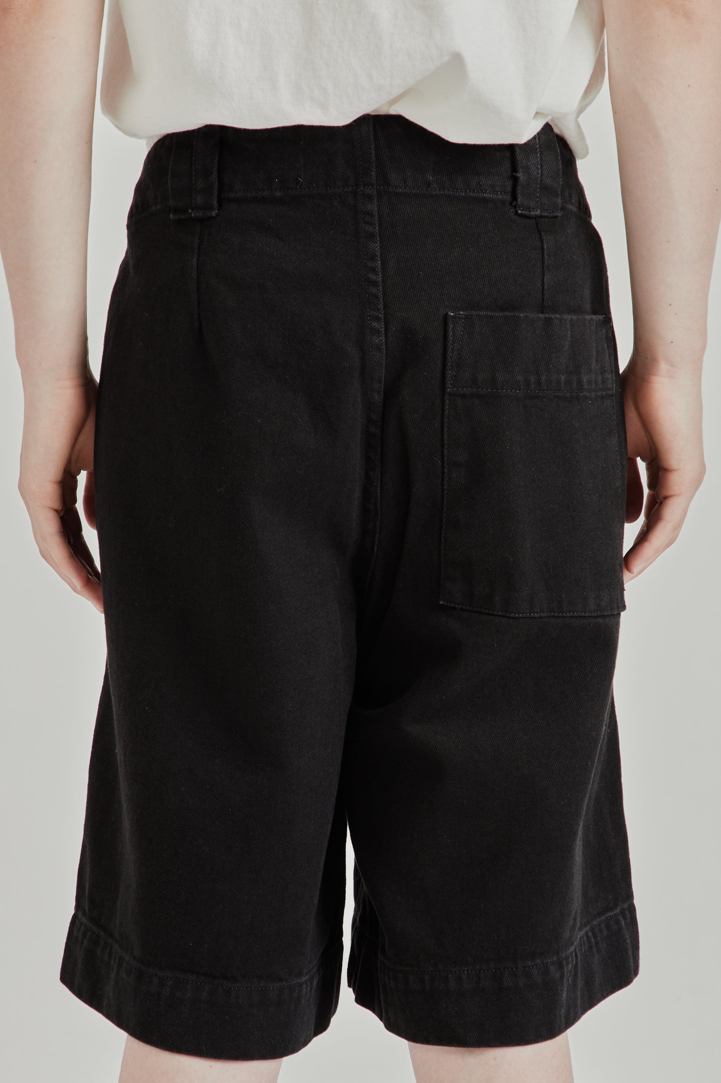 Dad Denim Bermuda Shorts - Black