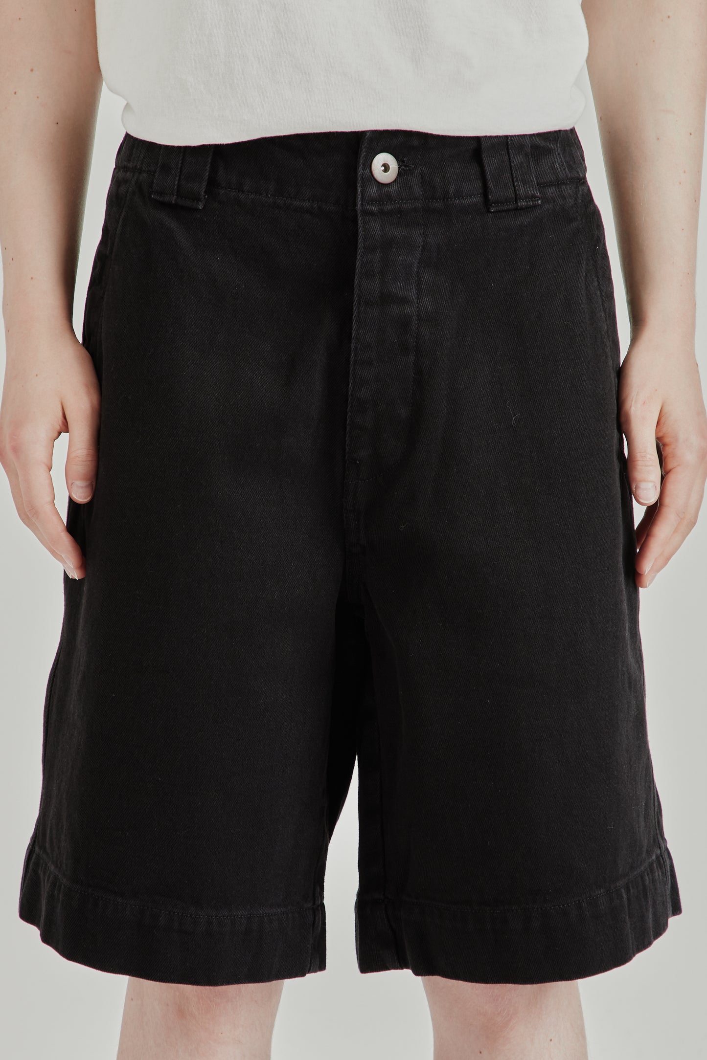 Dad Denim Bermuda Shorts - Black