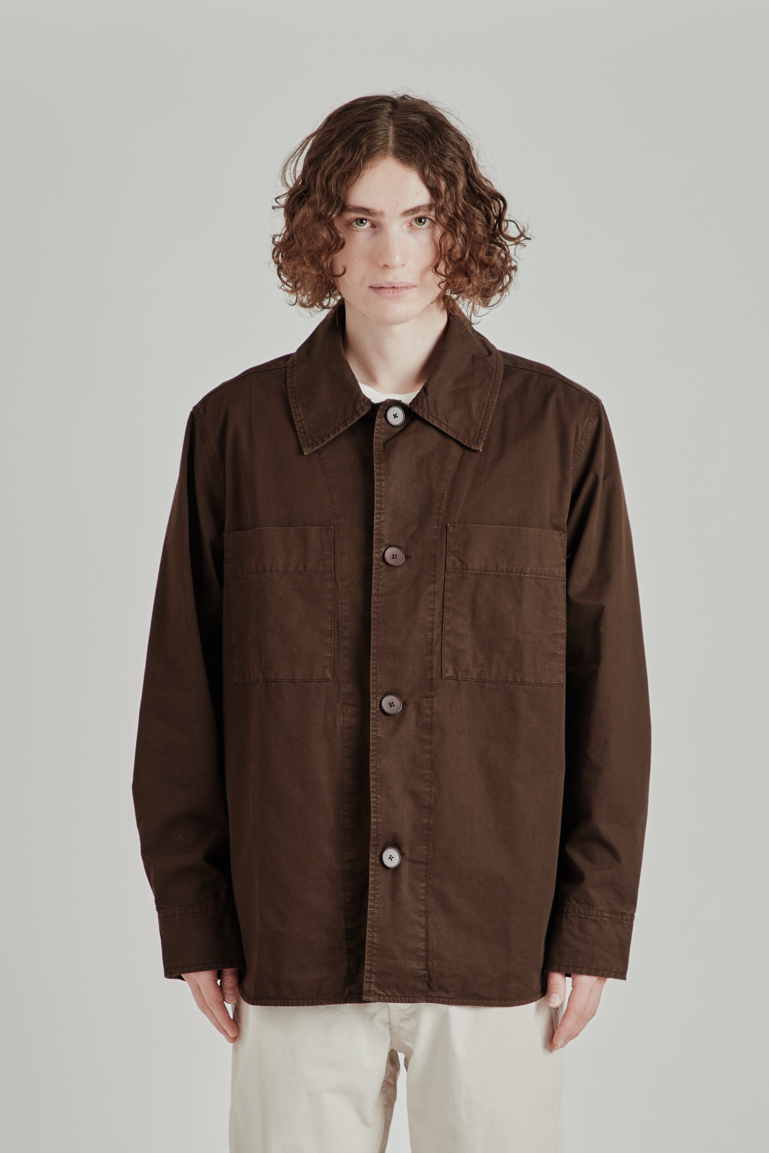 Parages Graz Overshirt - Dark Brown | Wallace Mercantile Shop