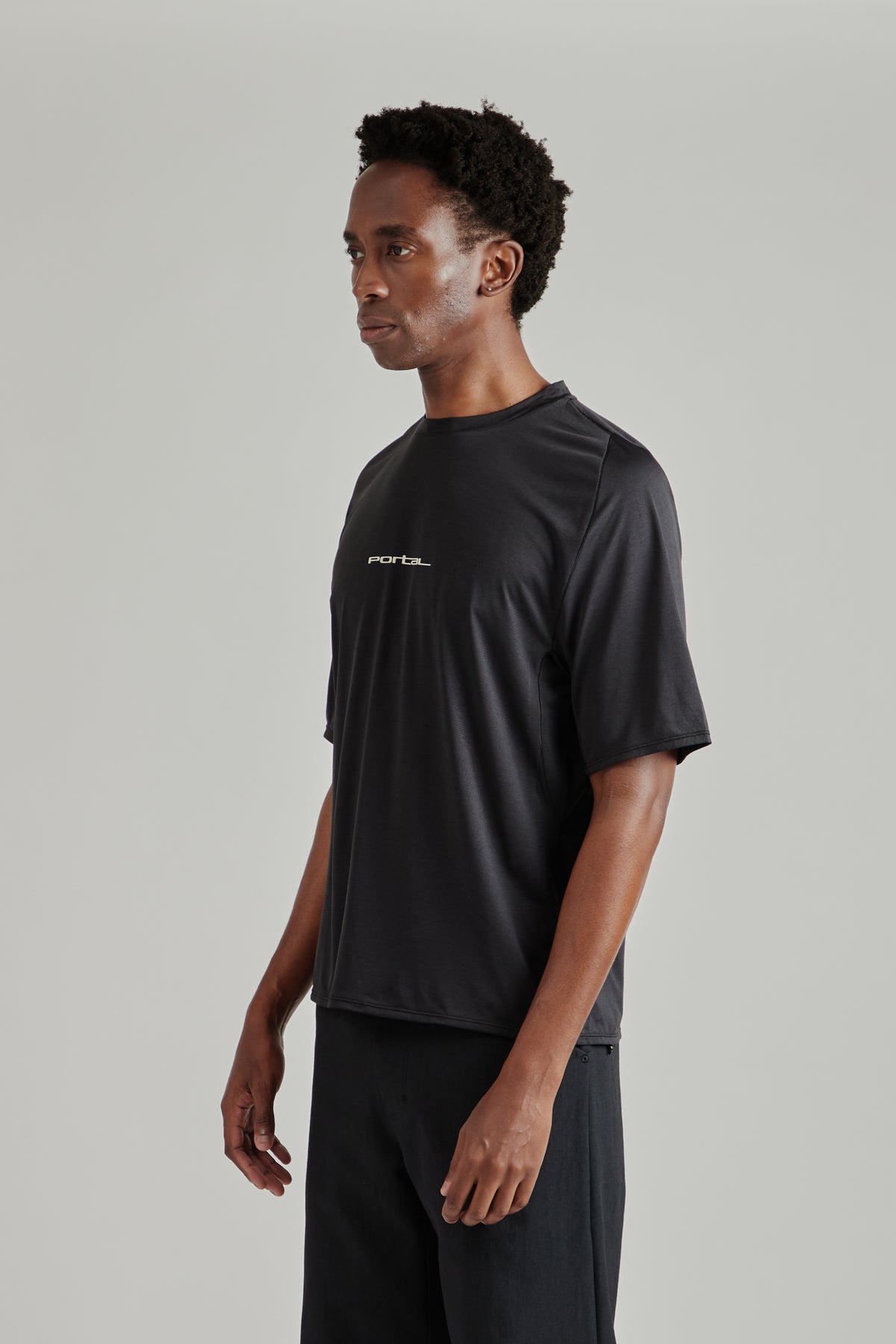 Lateral Peak Short Sleeve Tee - Black Beauty