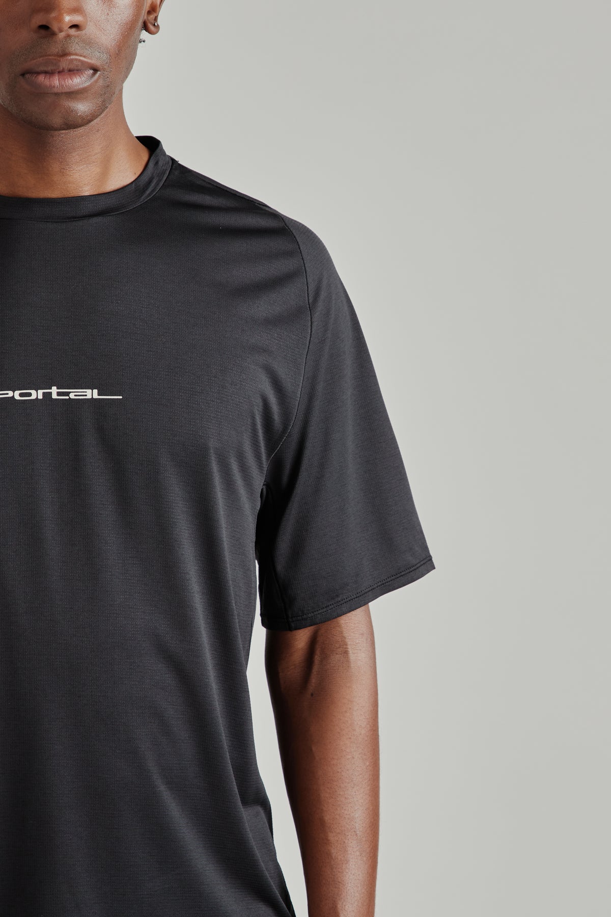 Lateral Peak Short Sleeve Tee - Black Beauty