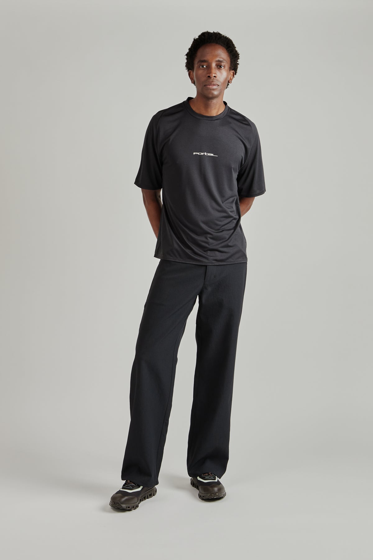 Lateral Peak Short Sleeve Tee - Black Beauty