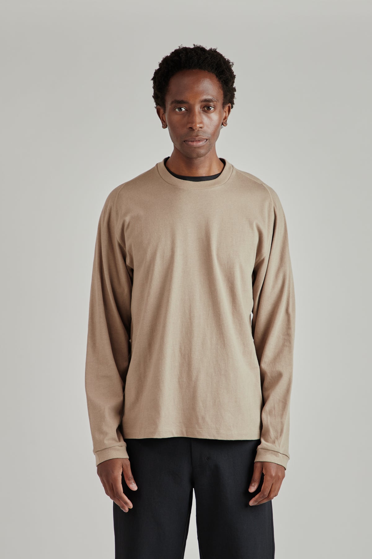 Root Hemp Long Sleeve Tee - Greige