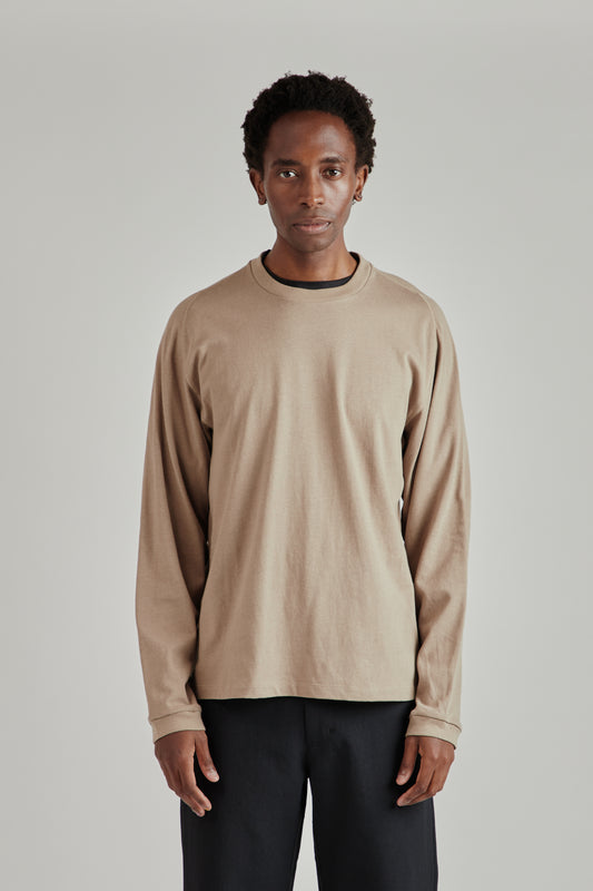 Root Hemp Long Sleeve Tee - Greige