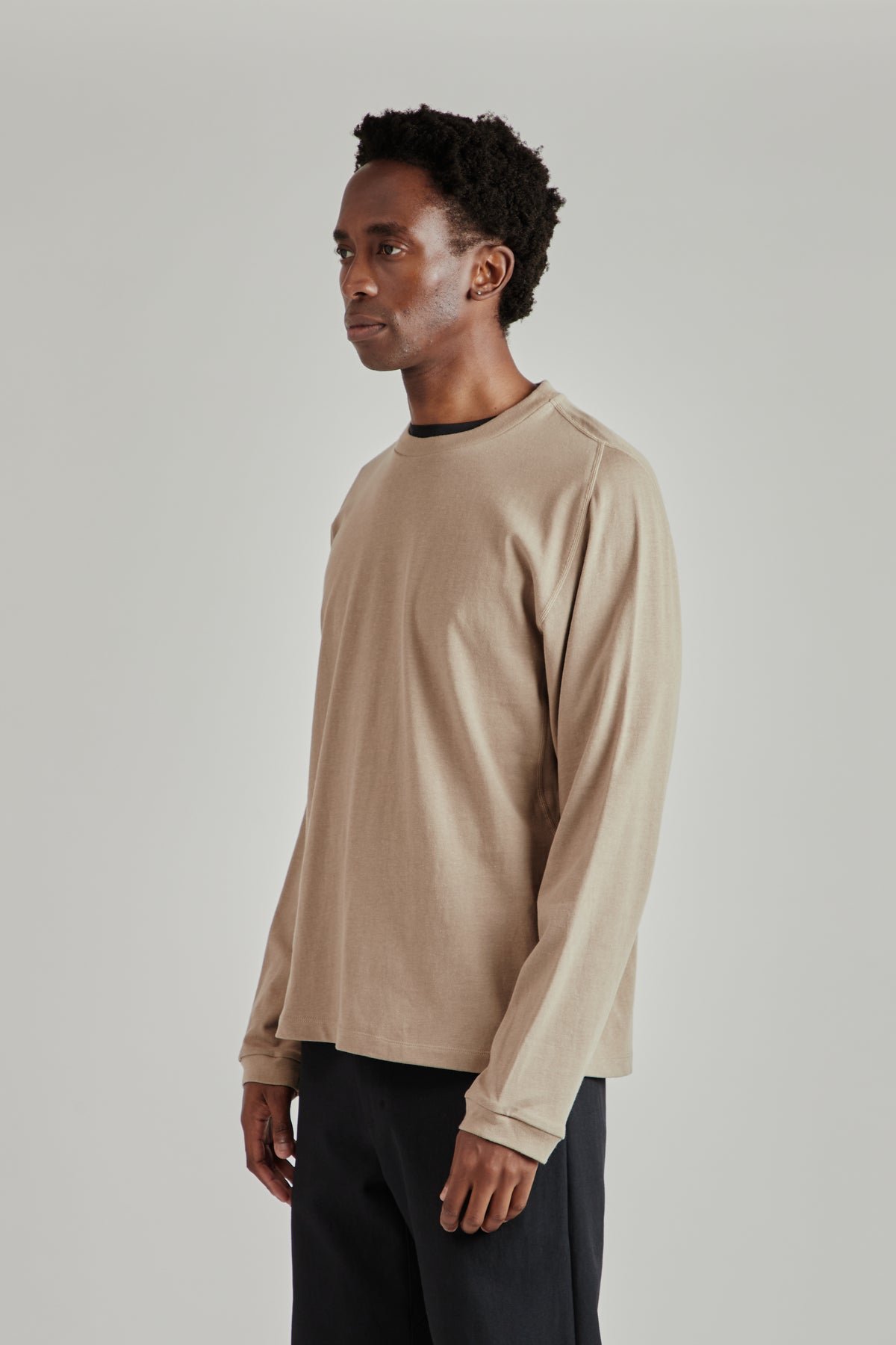 Root Hemp Long Sleeve Tee - Greige