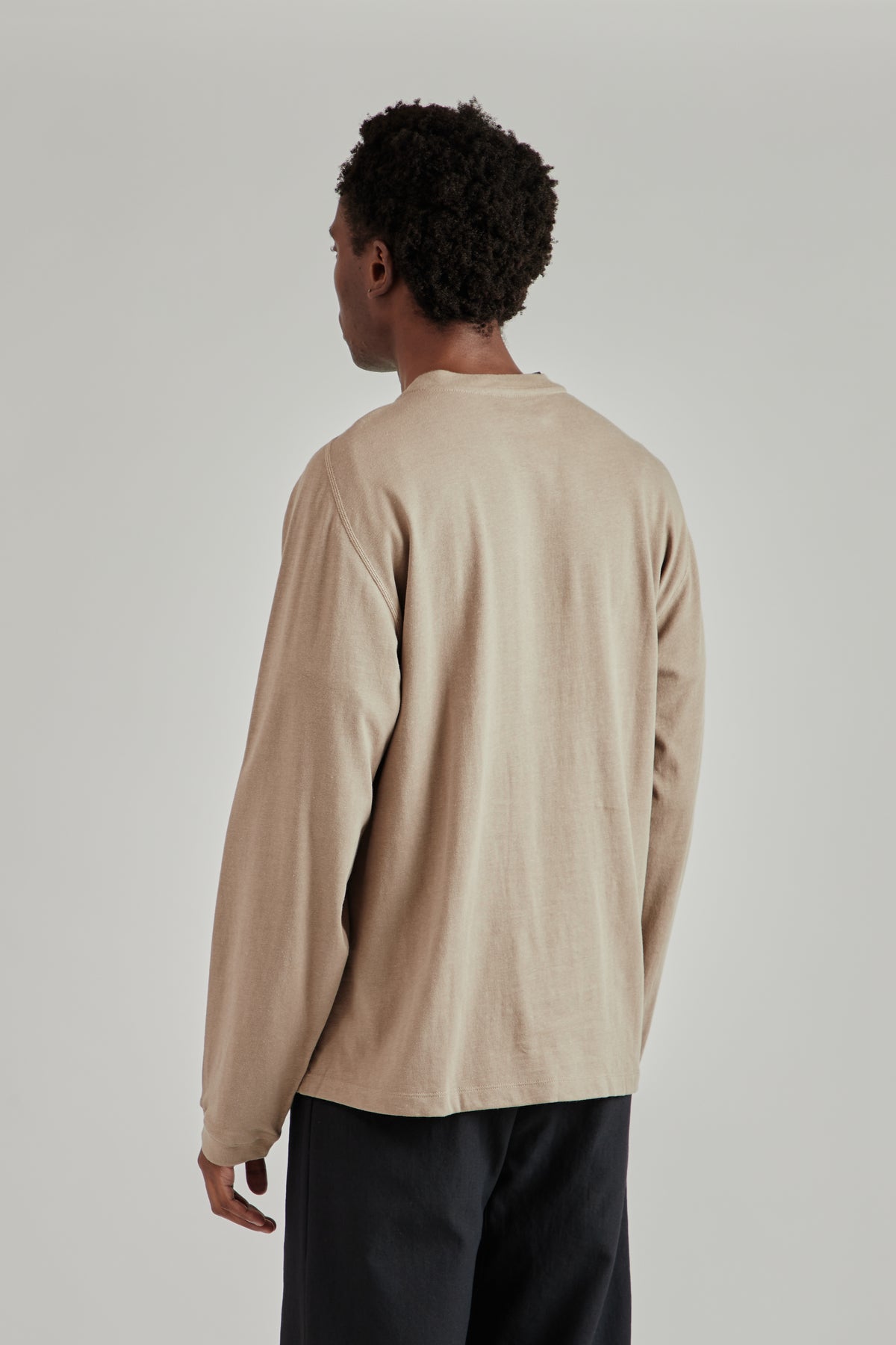 Root Hemp Long Sleeve Tee - Greige