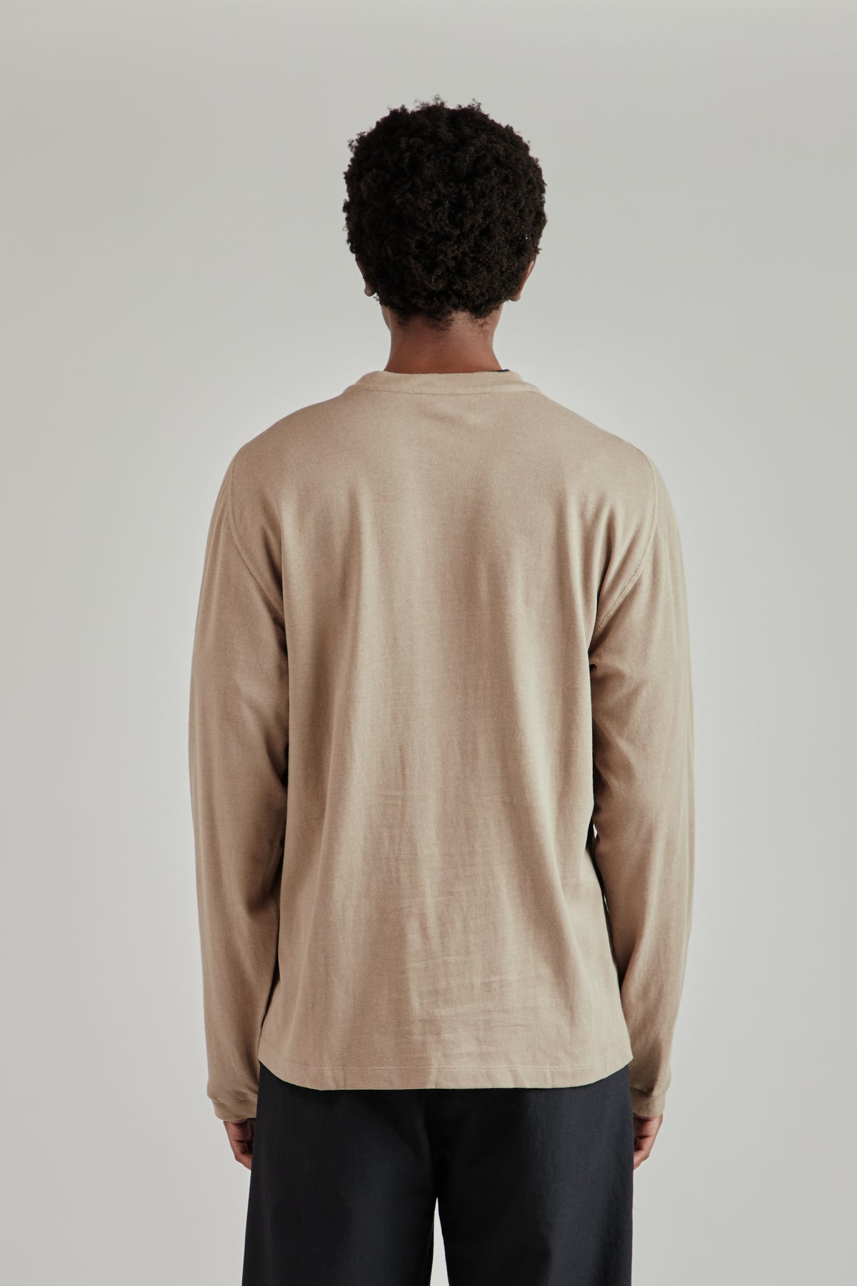Root Hemp Long Sleeve Tee - Greige