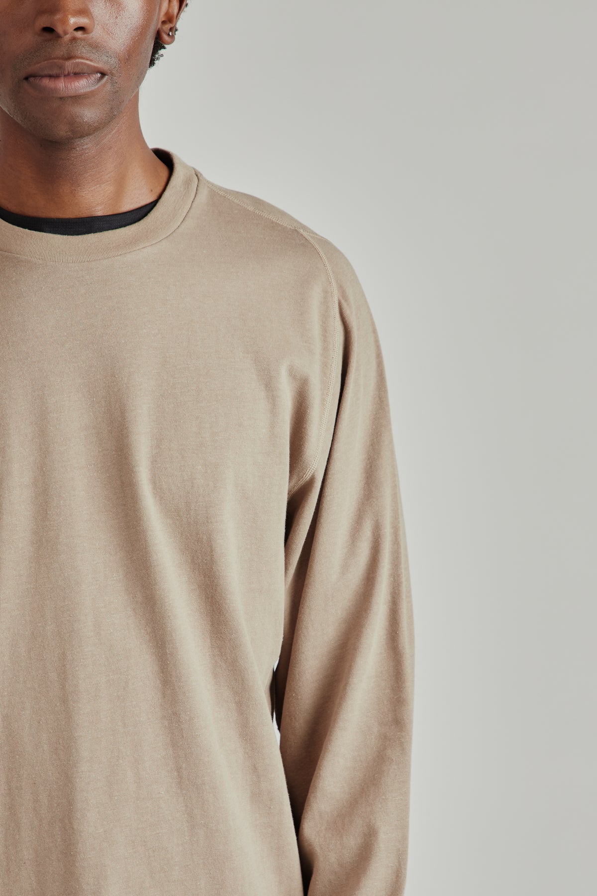 Root Hemp Long Sleeve Tee - Greige