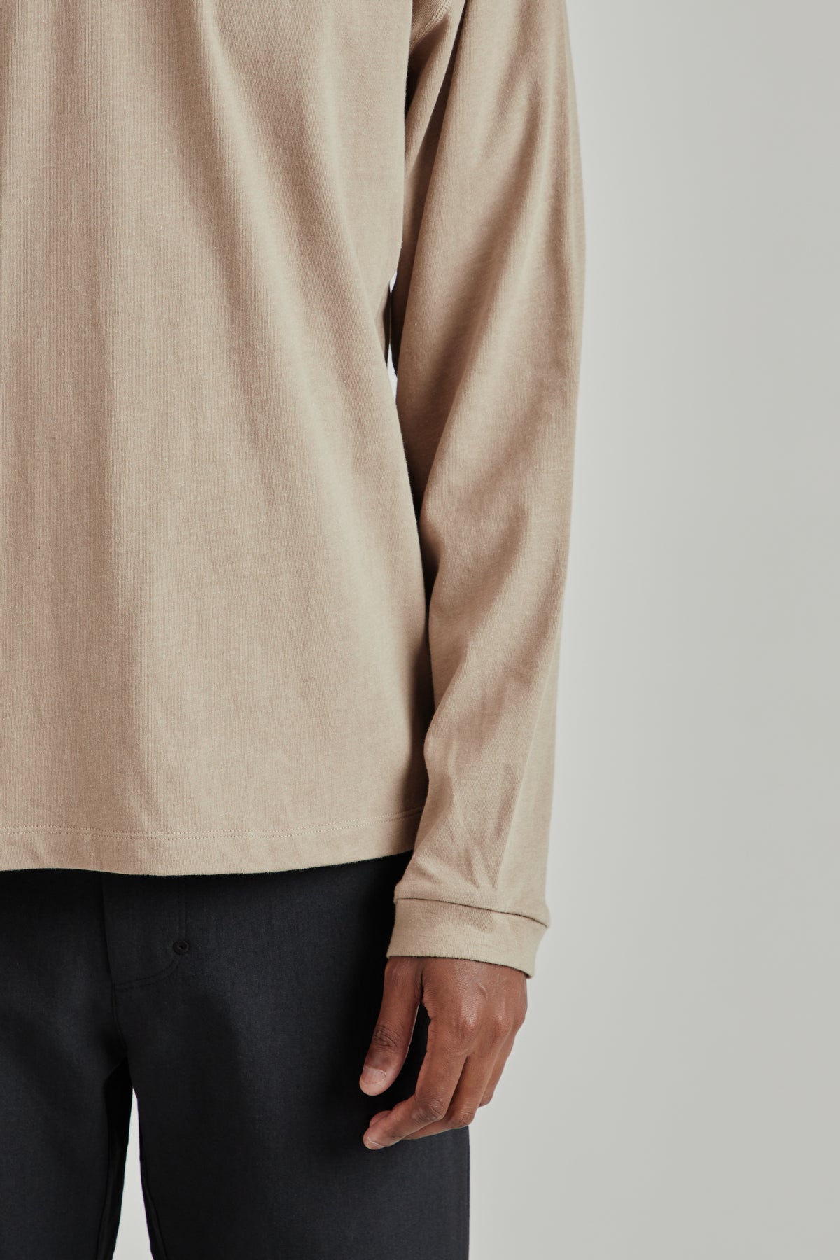 Root Hemp Long Sleeve Tee - Greige