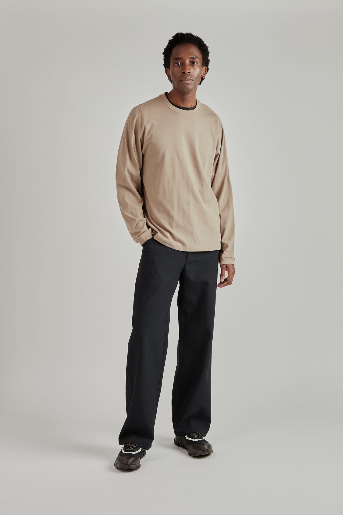 Root Hemp Long Sleeve Tee - Greige