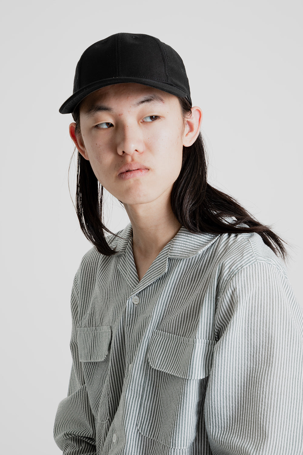 Poten Military Cap in Black