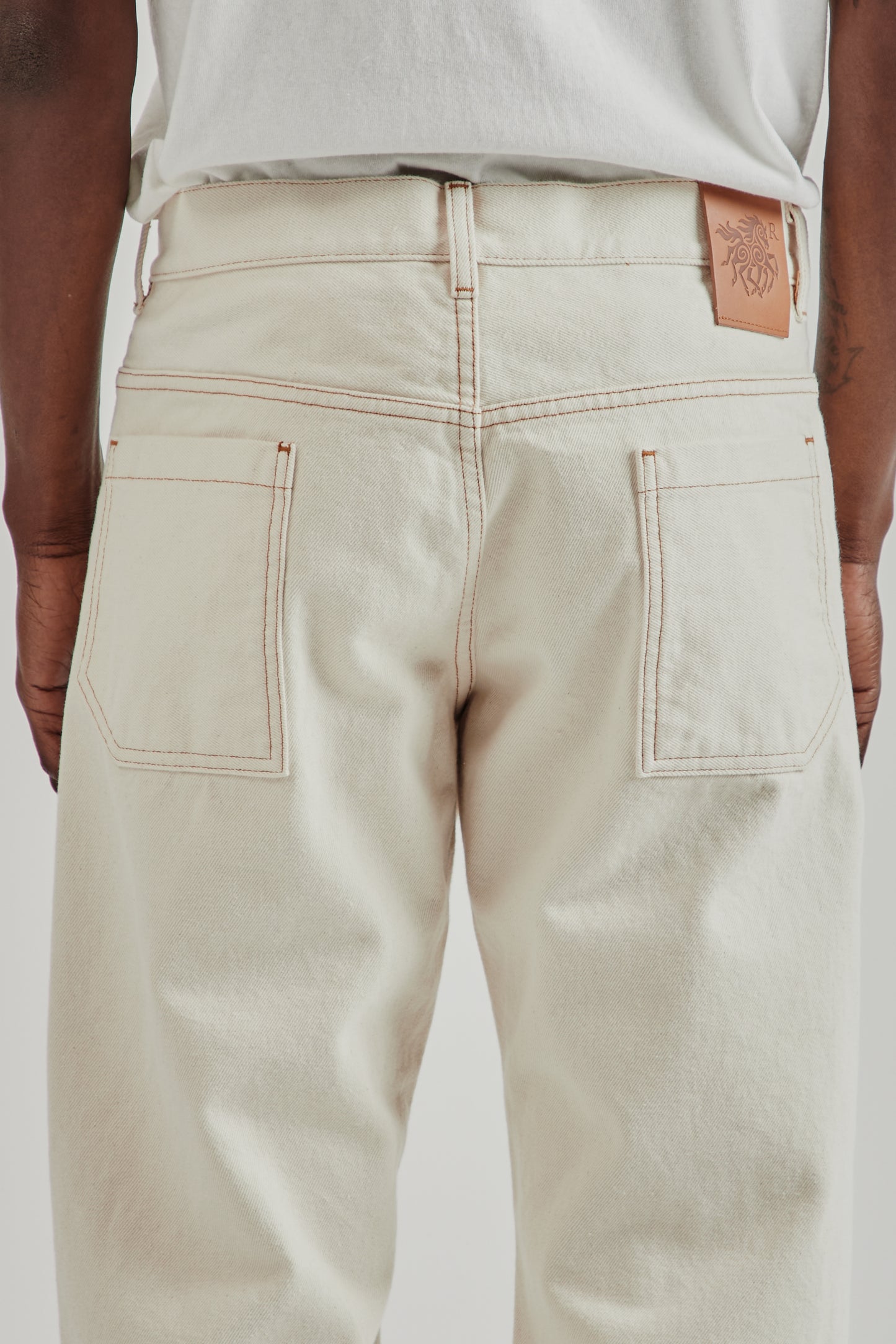 Ranra FW25 Bough Denim Pants Ecru10