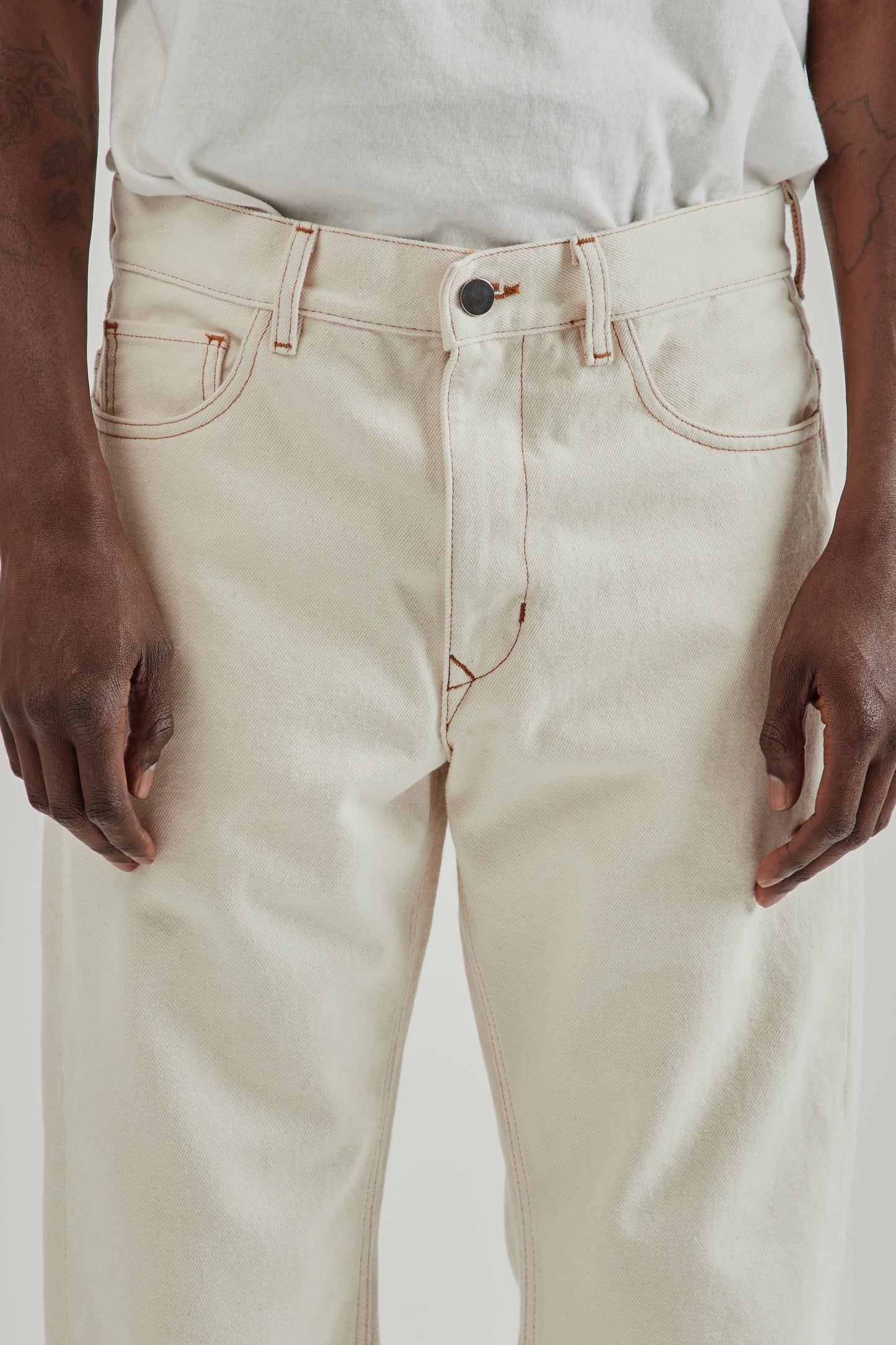 Ranra FW25 Bough Denim Pants Ecru12