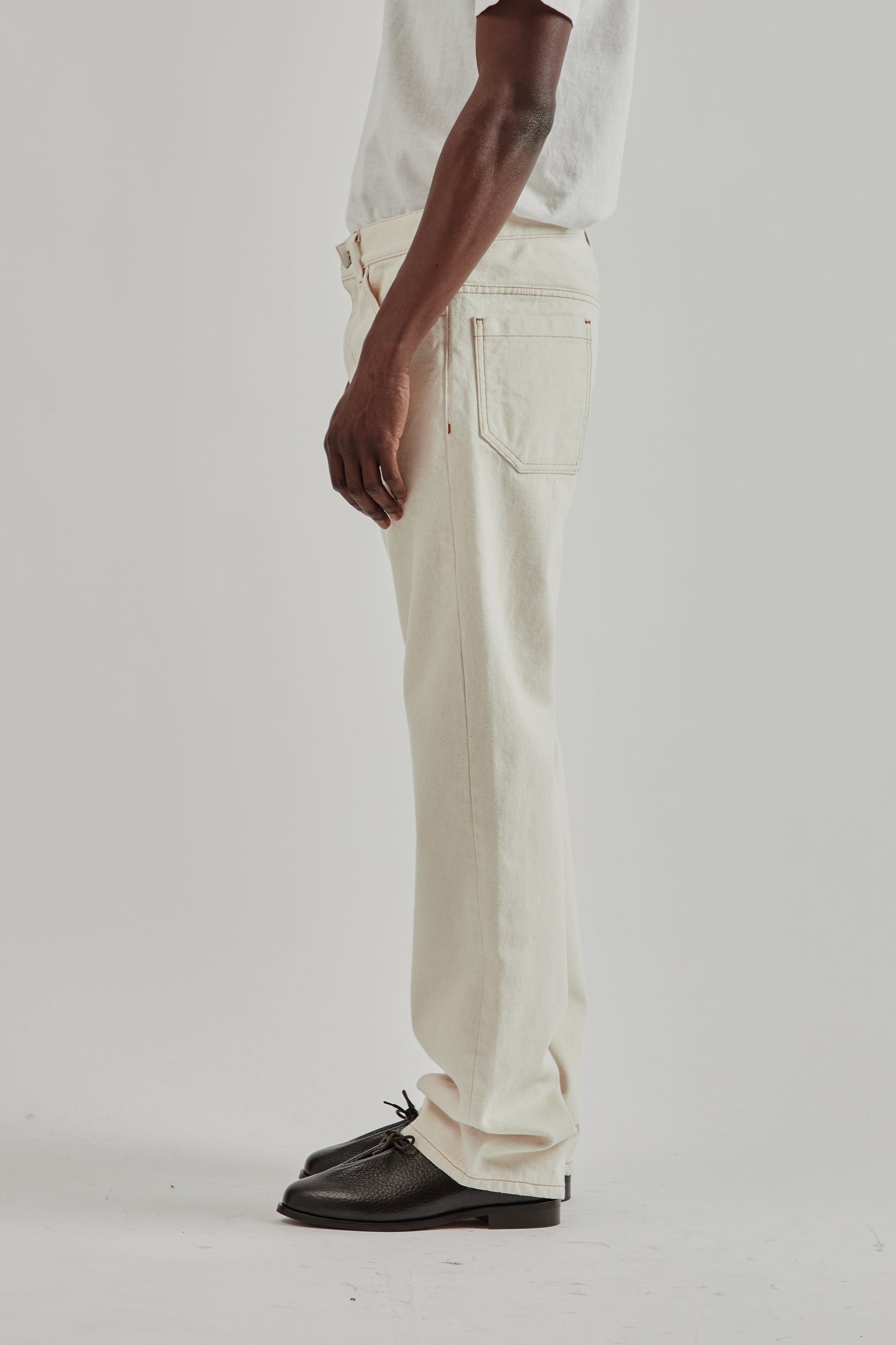 Ranra FW25 Bough Denim Pants Ecru5