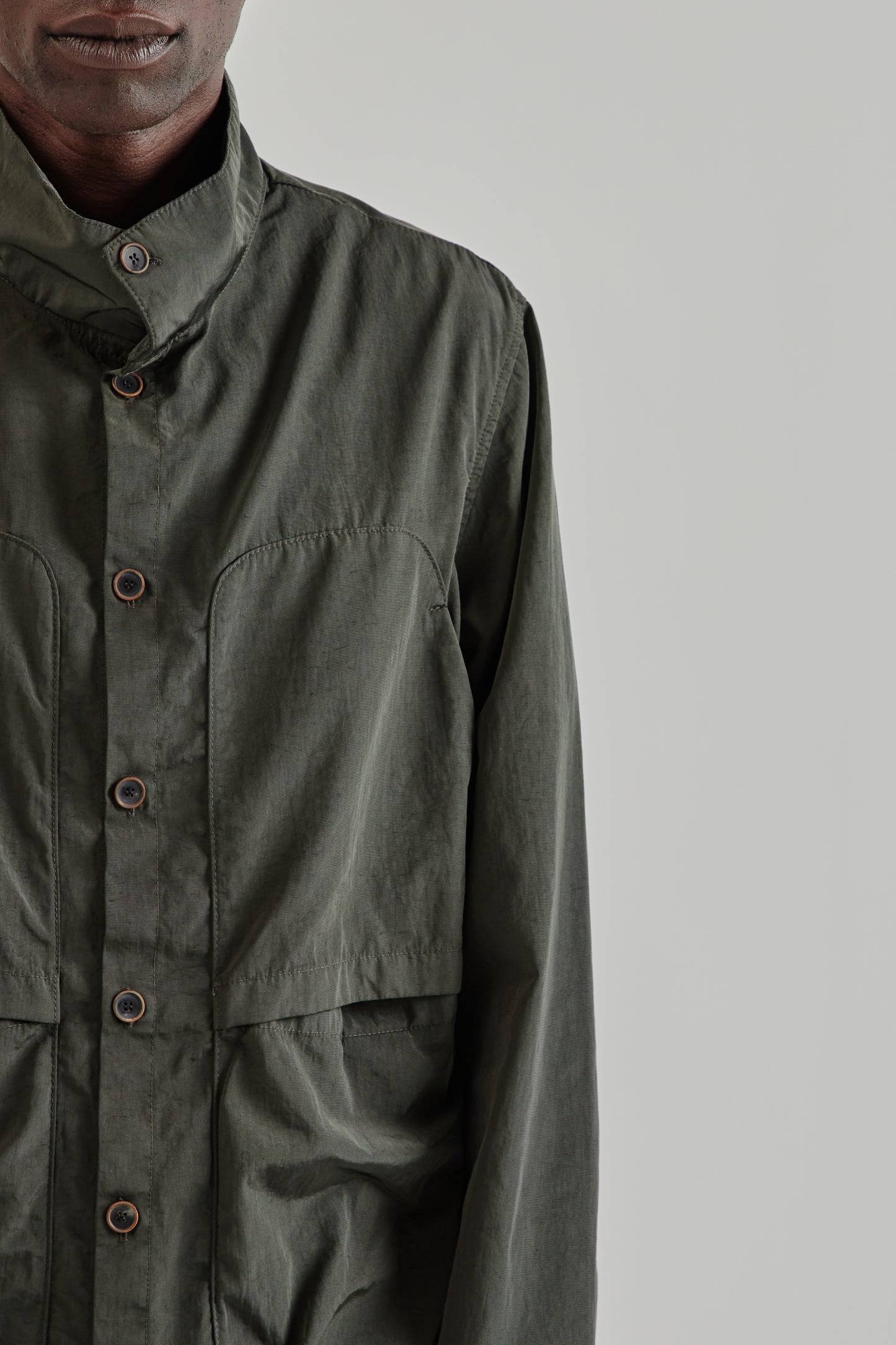 Ranra FW25 Epitome Canvas Nylon LS Shirt Peat15