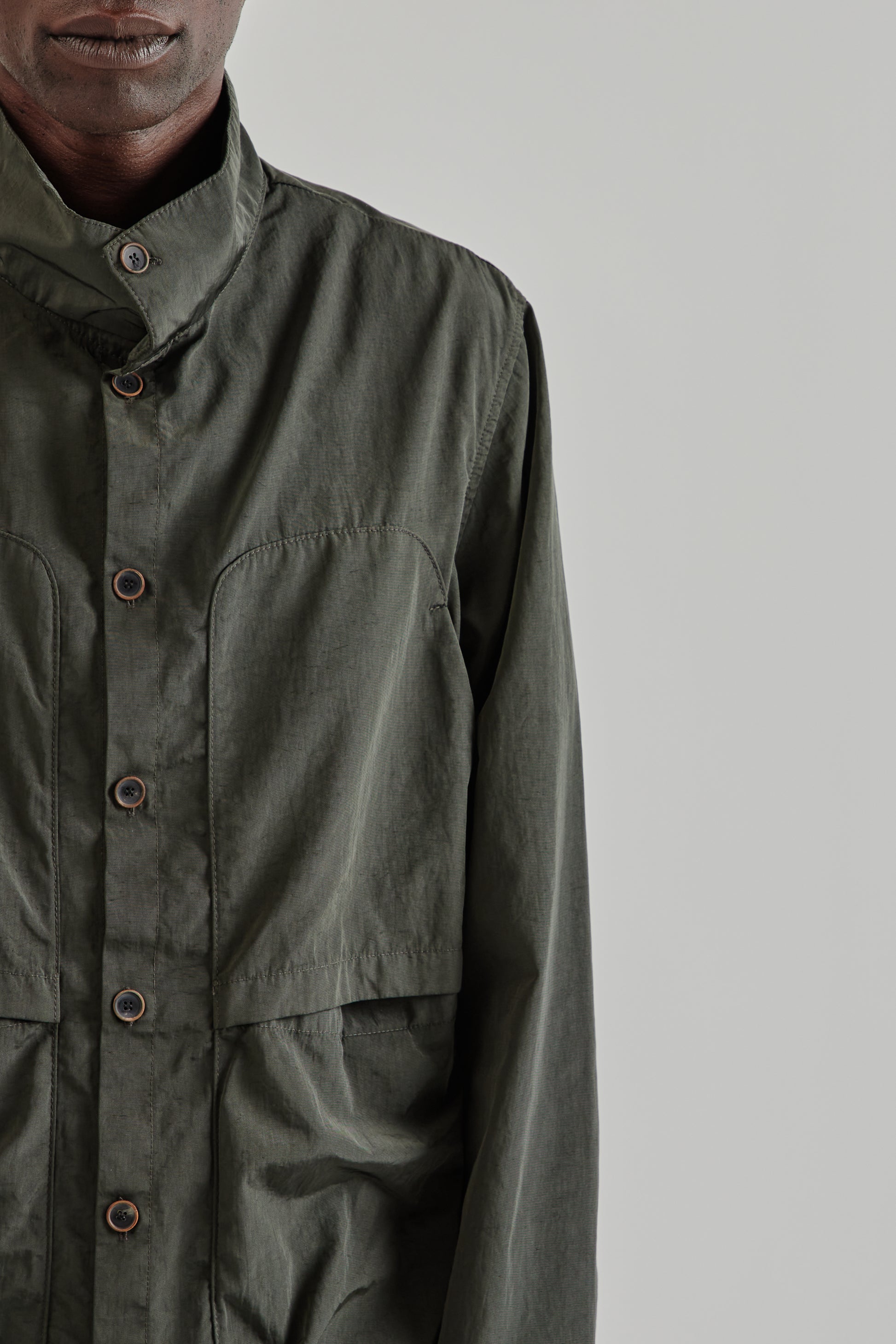 Ranra FW25 Epitome Canvas Nylon LS Shirt Peat15
