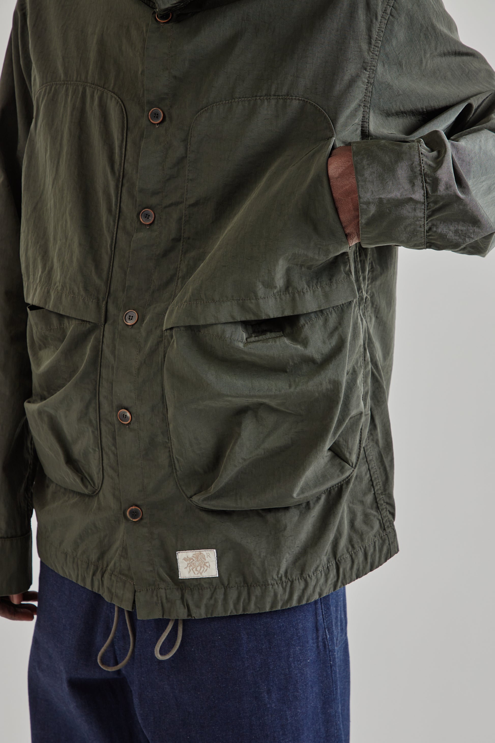 Ranra FW25 Epitome Canvas Nylon LS Shirt Peat17