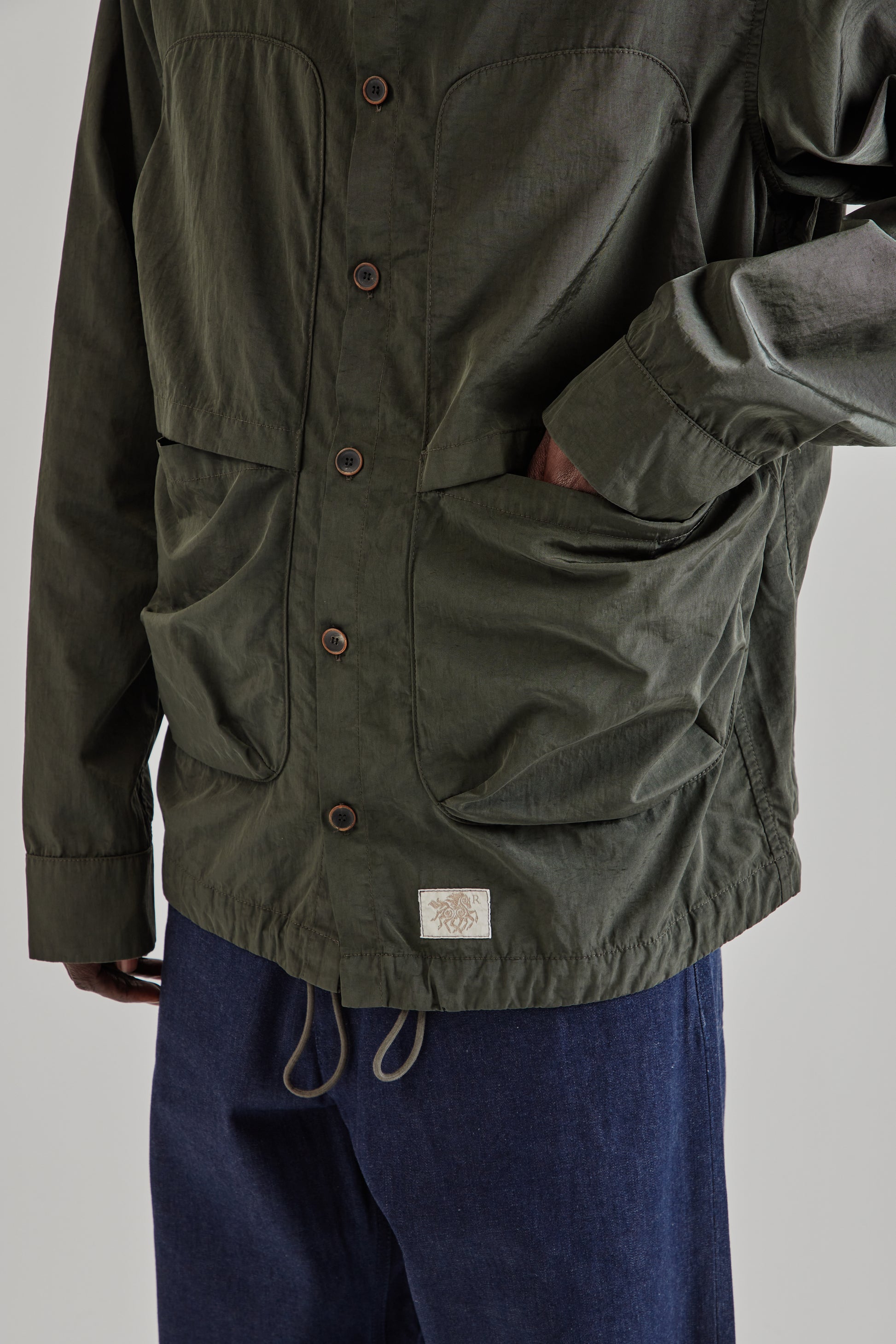 Ranra FW25 Epitome Canvas Nylon LS Shirt Peat18
