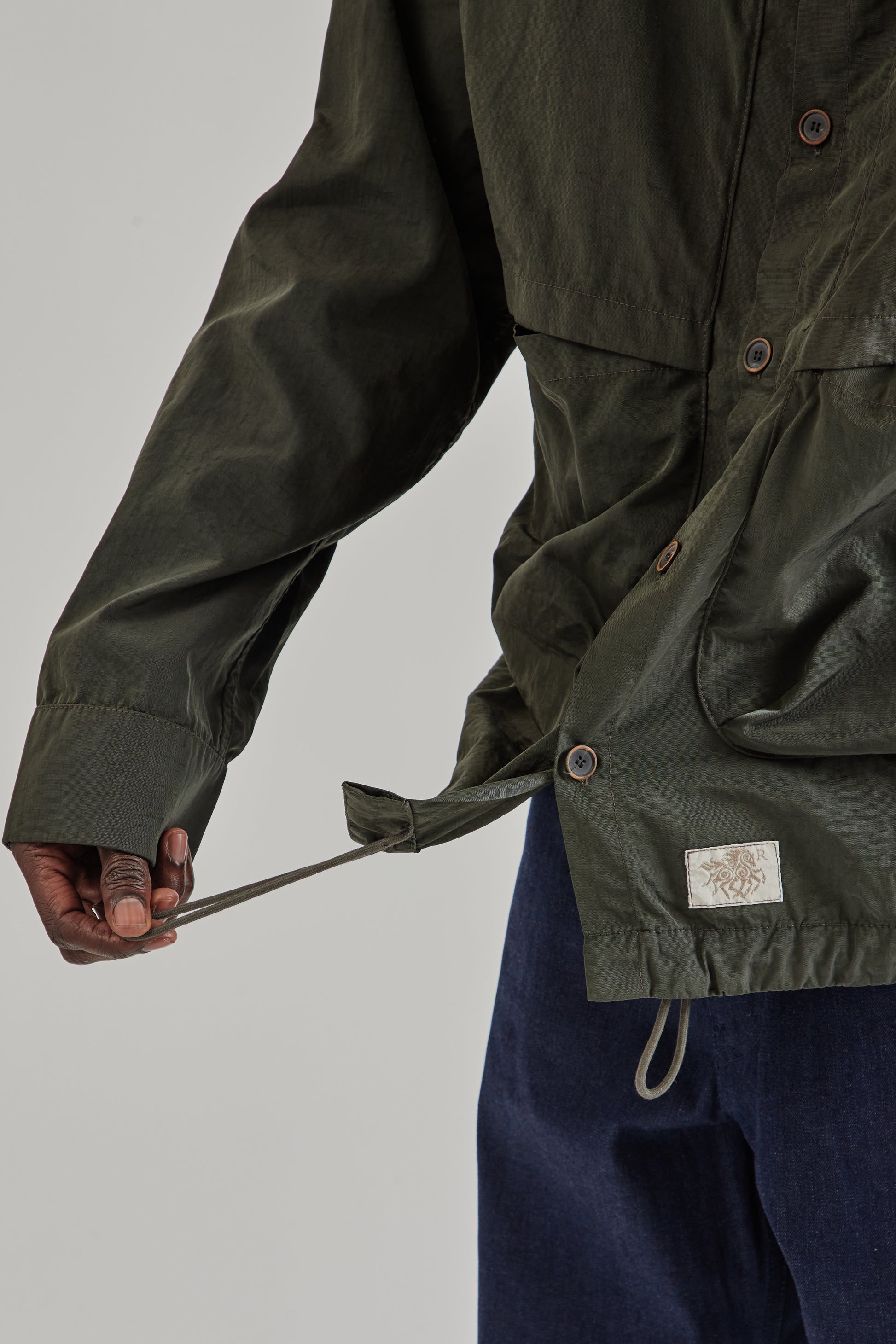 Ranra FW25 Epitome Canvas Nylon LS Shirt Peat19