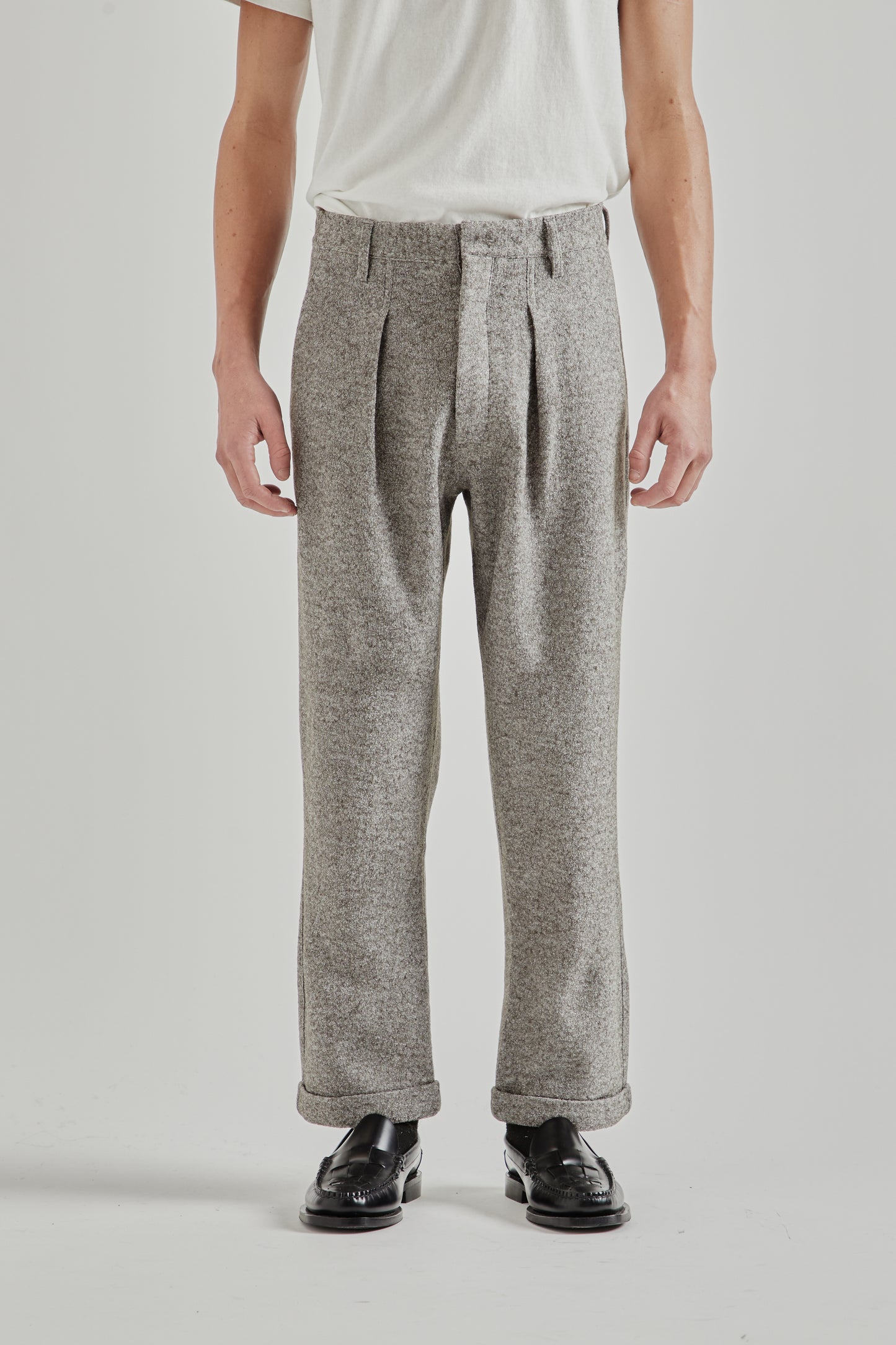 Ranra FW25 Fold Wool Chino Pants Major Brown 2