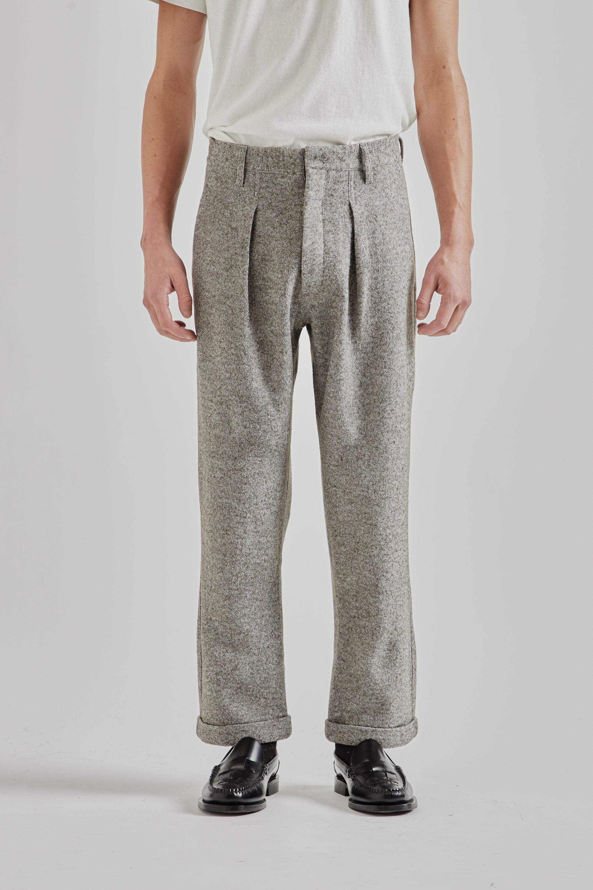 Ranra FW25 Fold Wool Chino Pants Major Brown 2