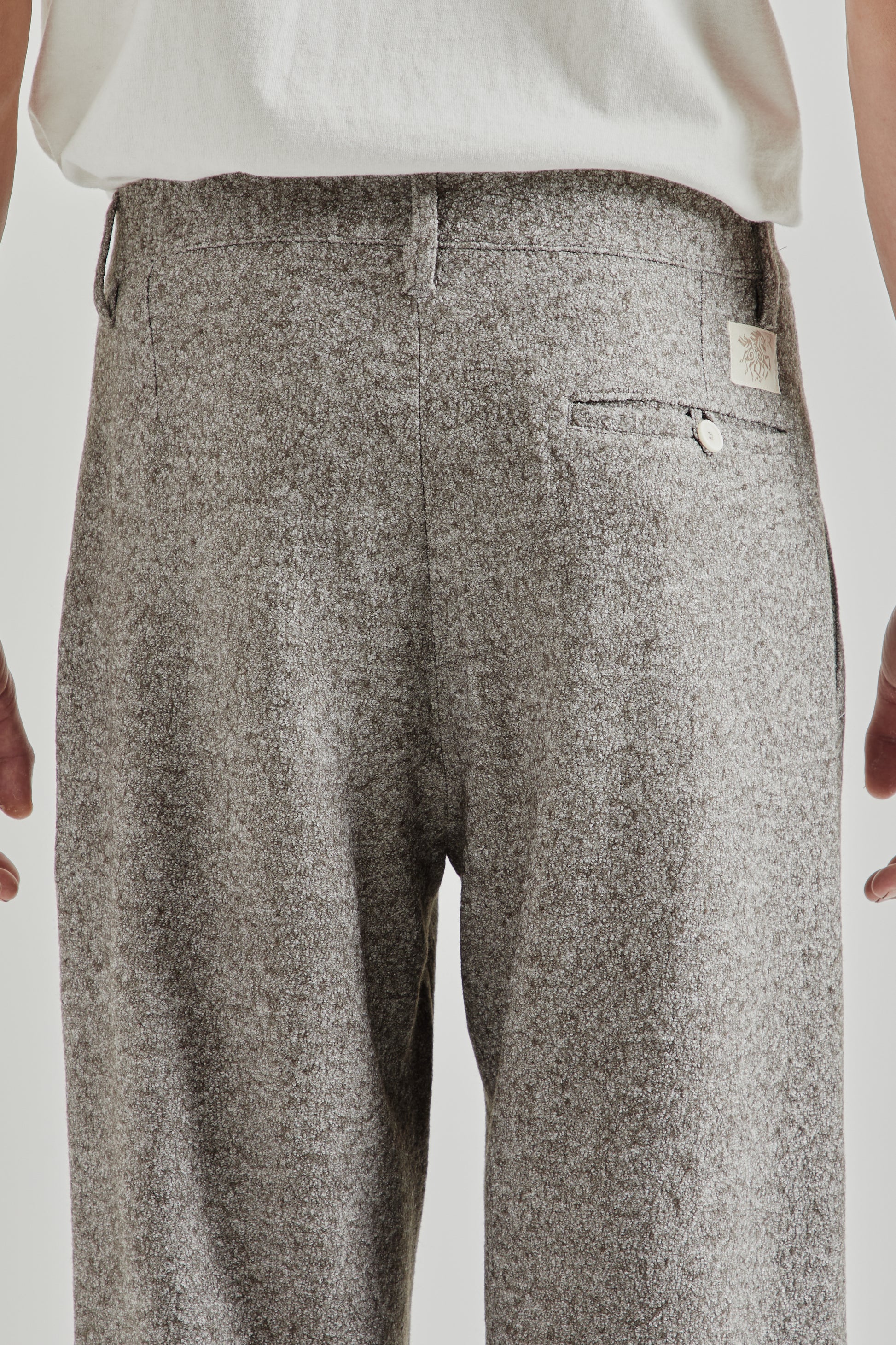 Ranra FW25 Fold Wool Chino Pants Major Brown 5