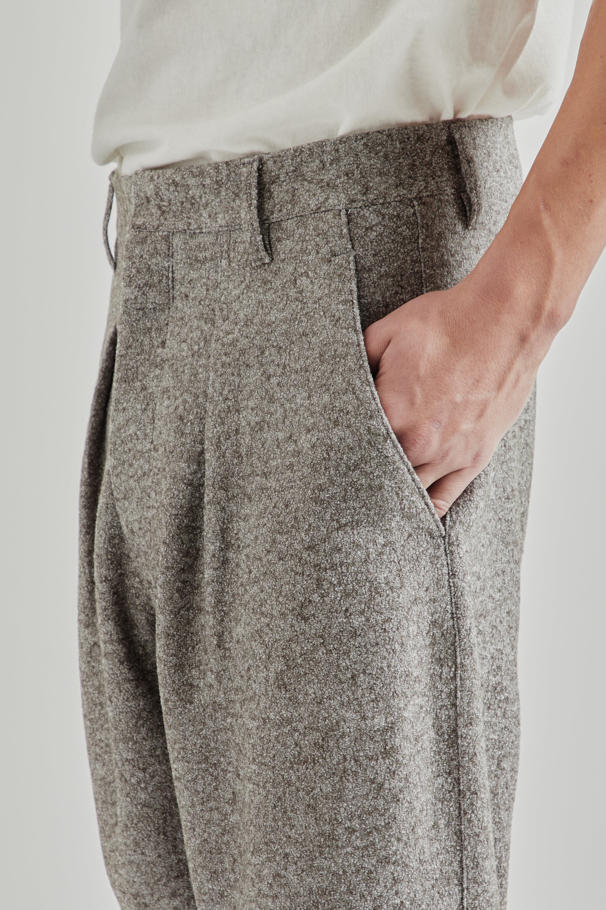 Ranra FW25 Fold Wool Chino Pants Major Brown 7