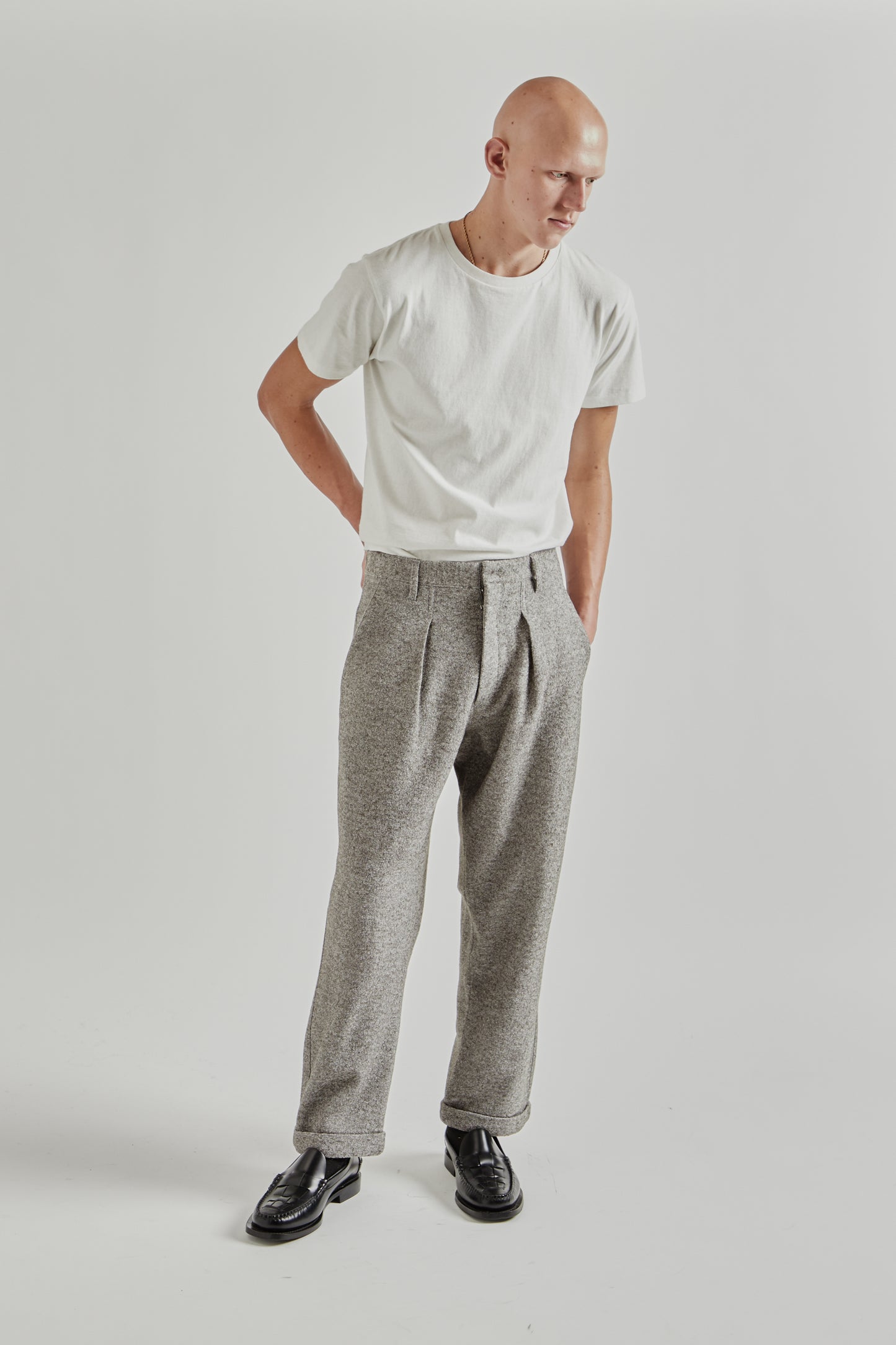 Ranra FW25 Fold Wool Chino Pants Major Brown 8