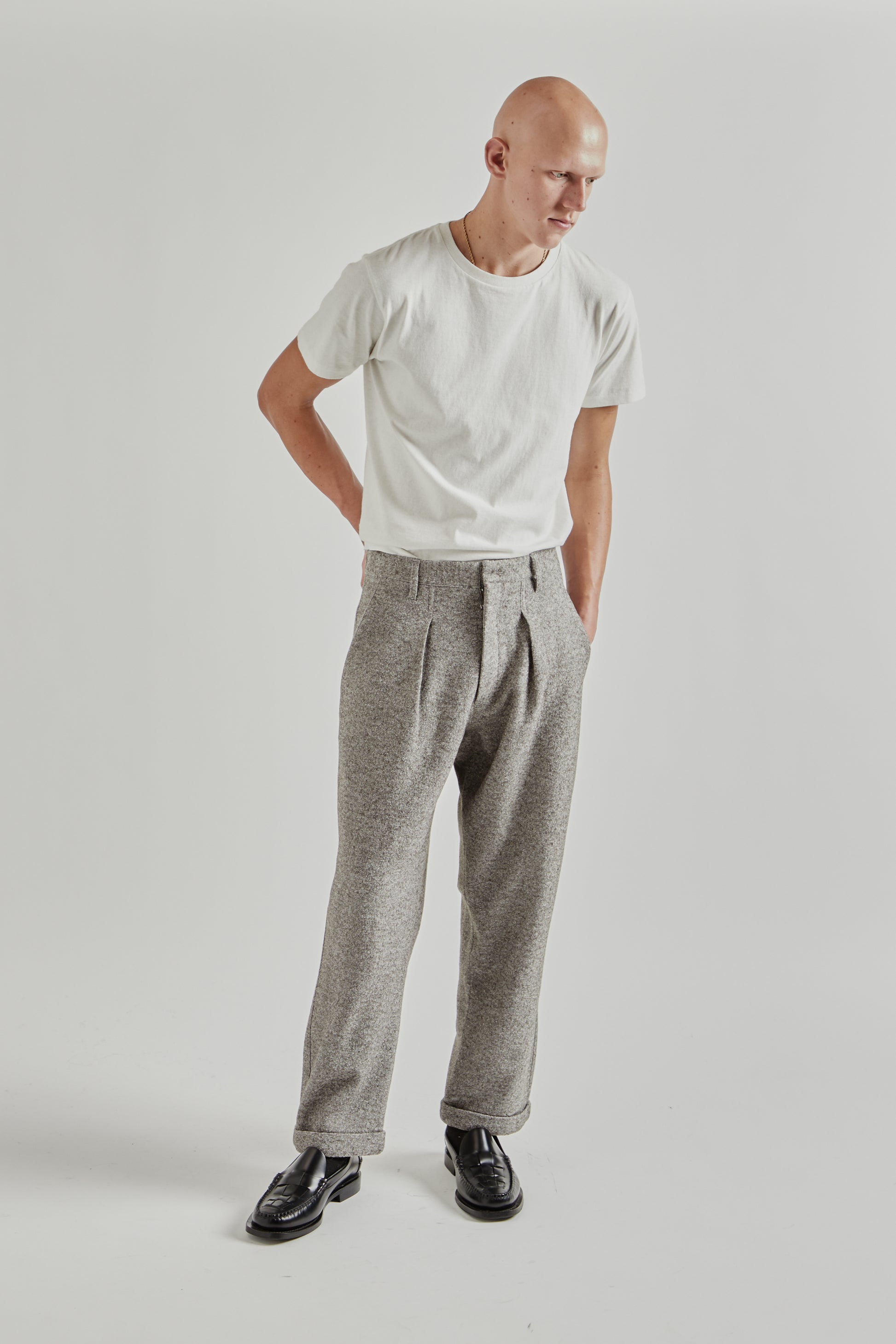 Ranra FW25 Fold Wool Chino Pants Major Brown 8