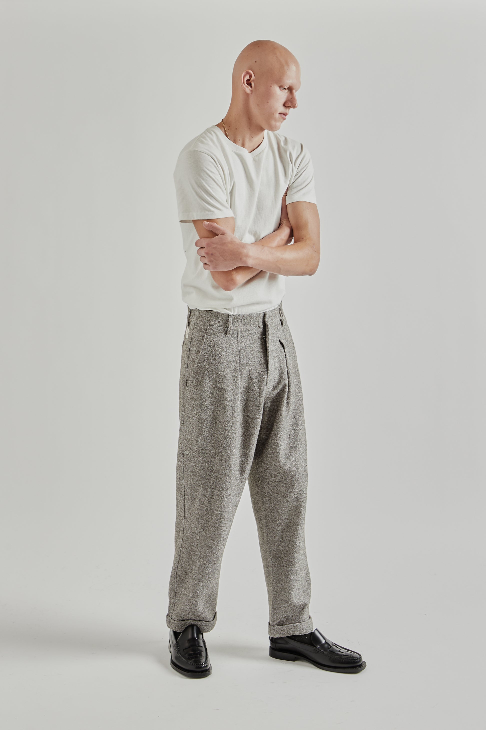 Ranra FW25 Fold Wool Chino Pants Major Brown 9