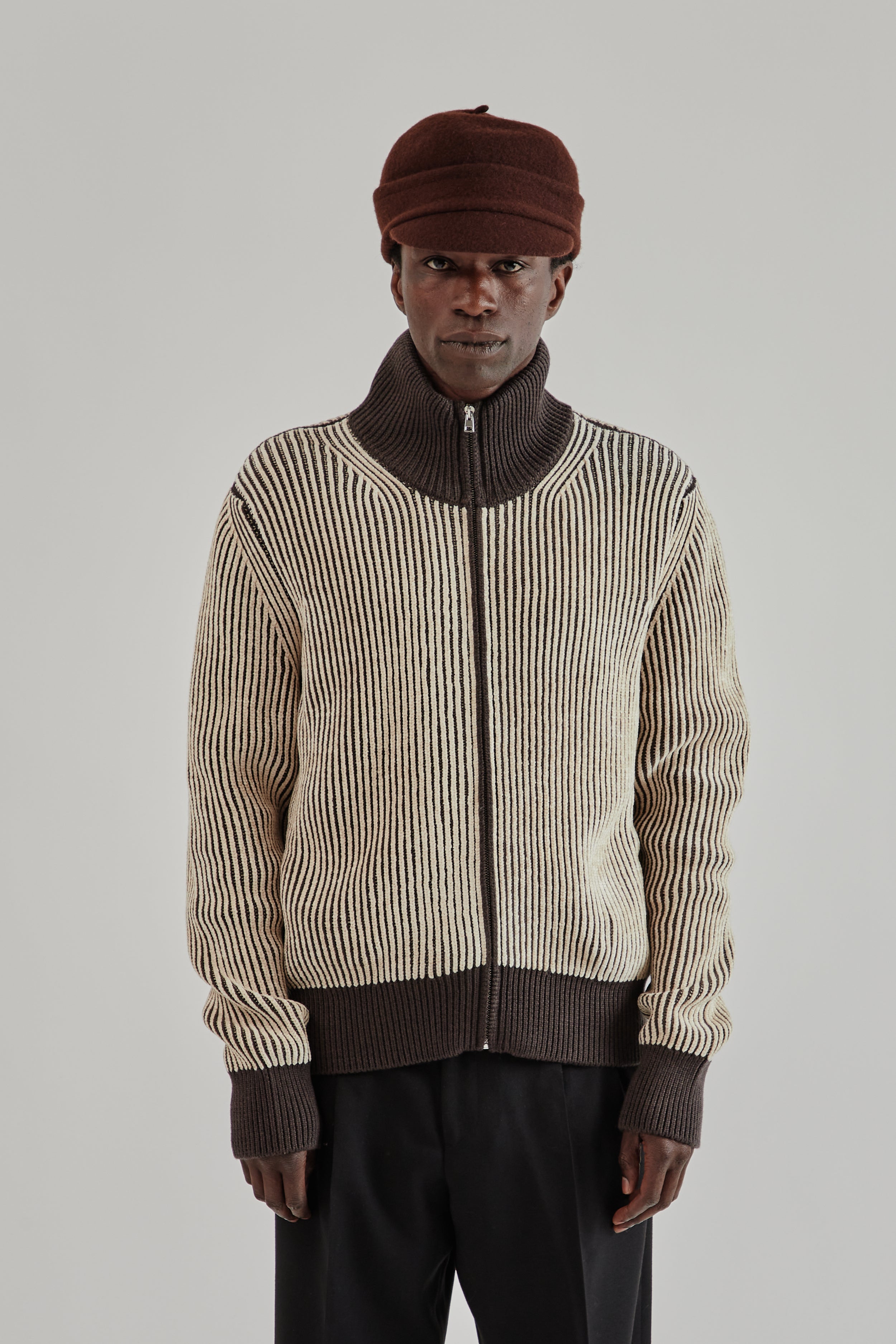 Ranra Lahar Full Zip Cardigan in Putty | Wallace Mercantile Shop