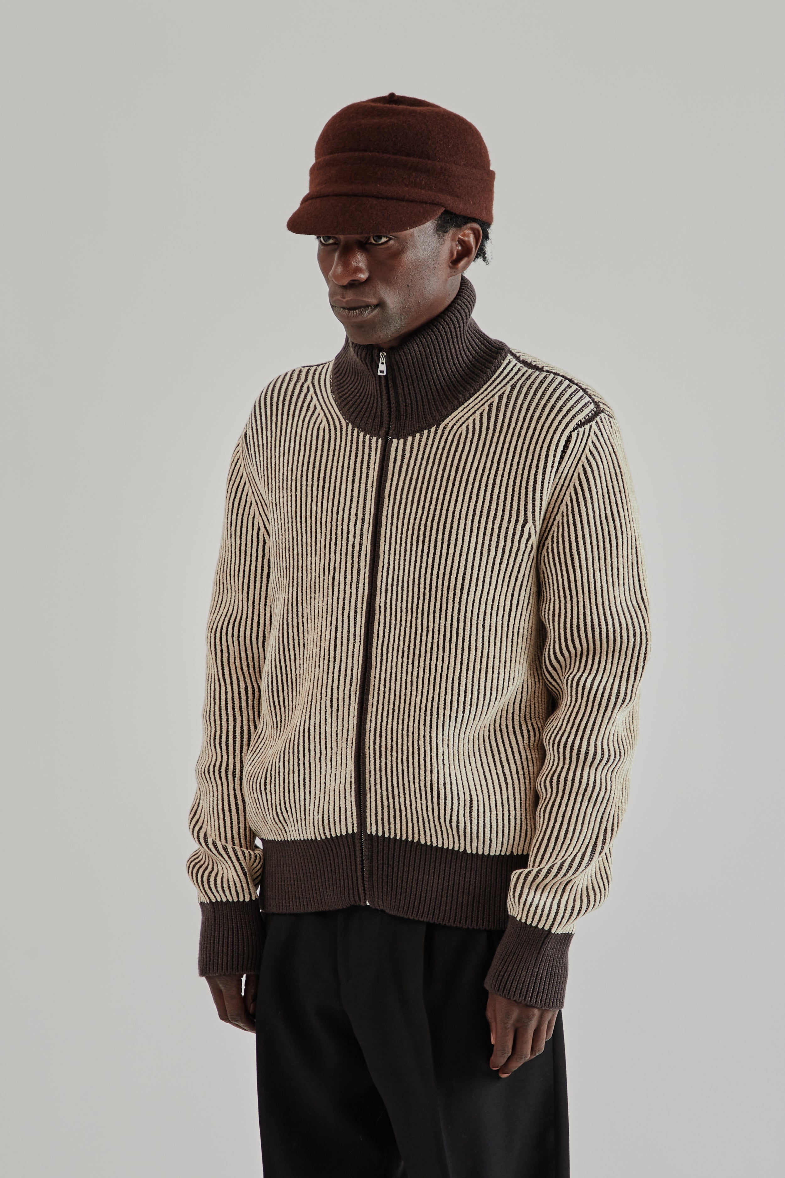 Ranra Lahar Full Zip Cardigan in Putty | Wallace Mercantile Shop