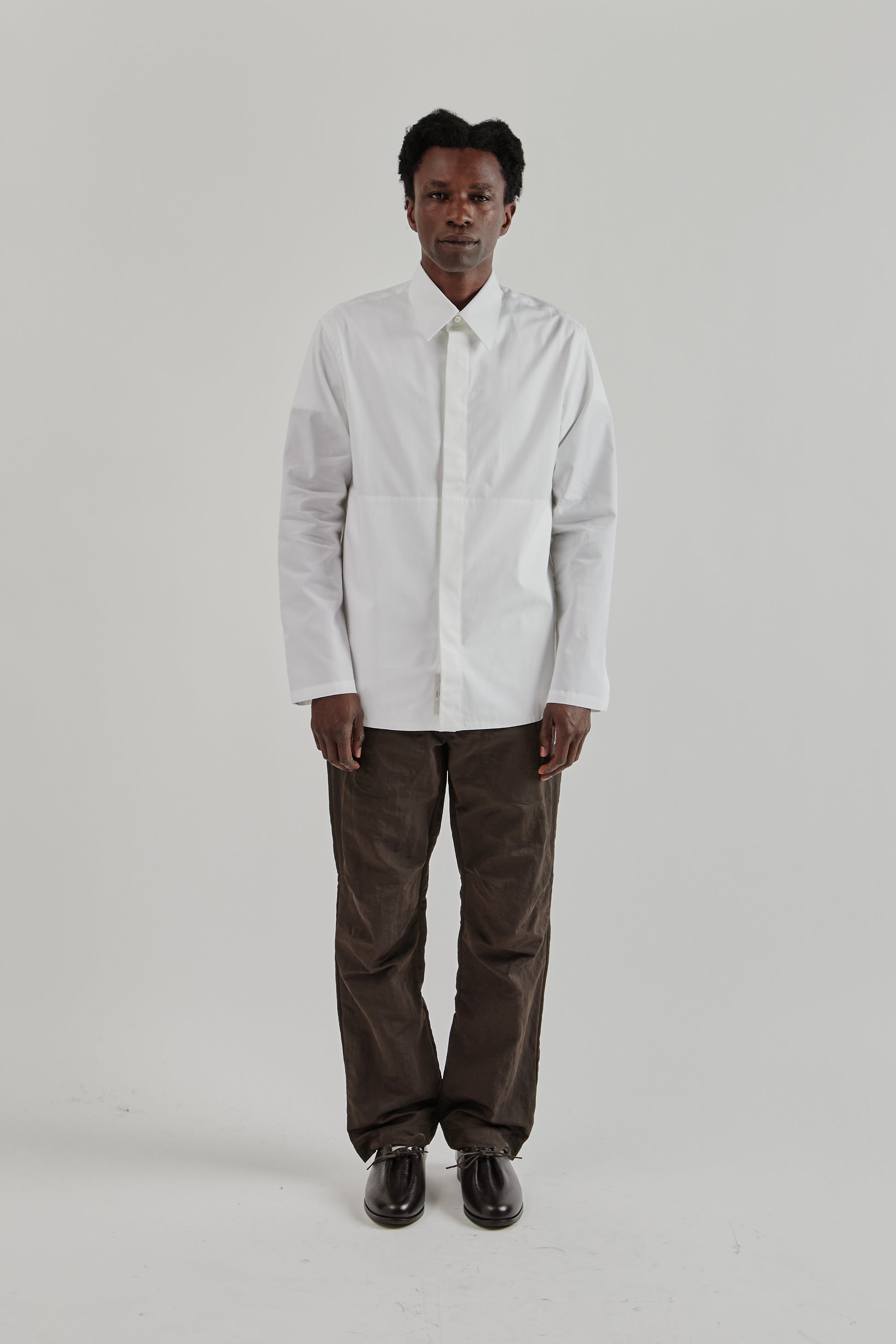 Ranra FW25 Maker Cotton Shirt White 1