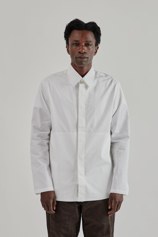 Ranra FW25 Maker Cotton Shirt White 2