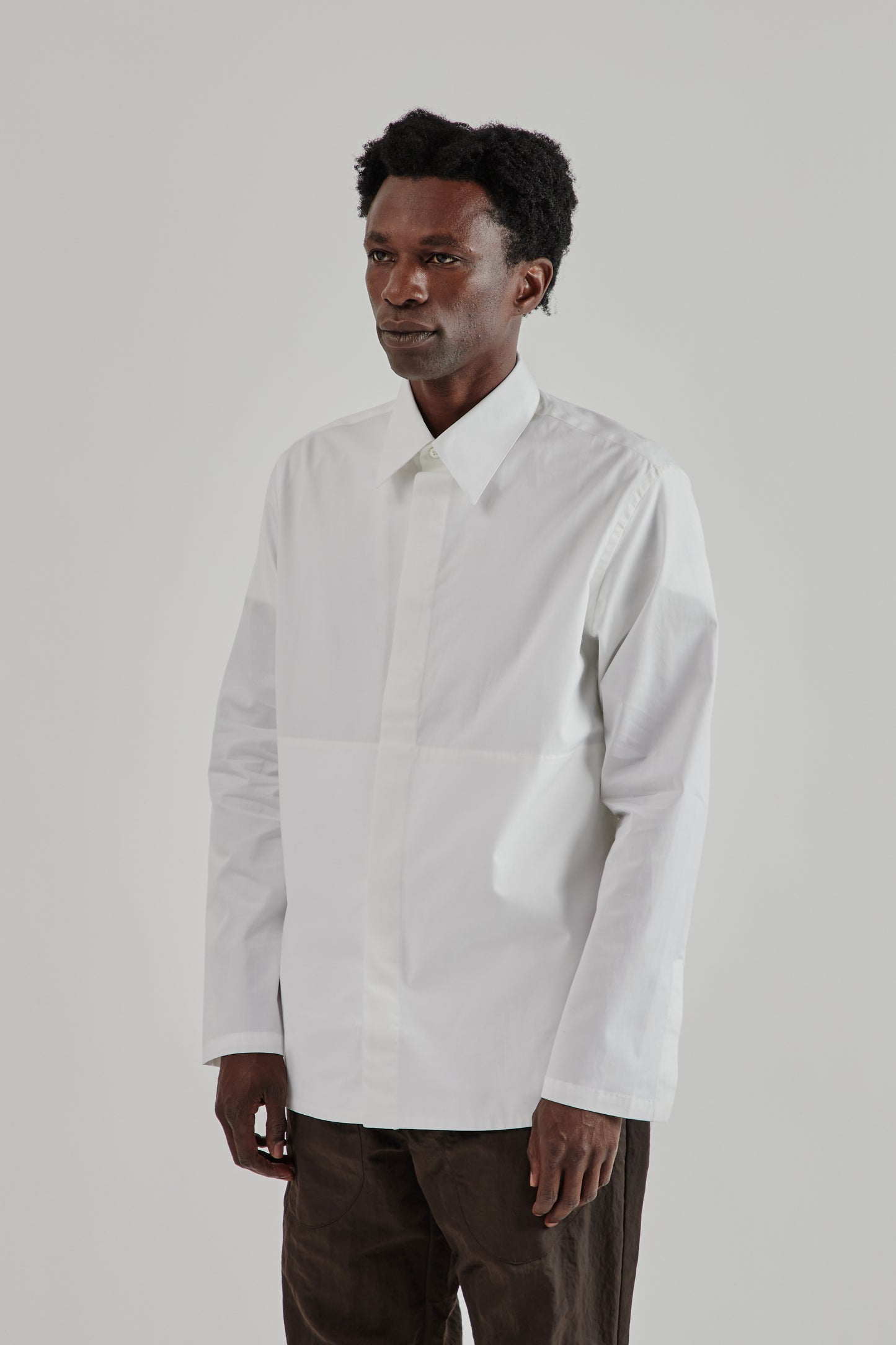 Ranra FW25 Maker Cotton Shirt White 3