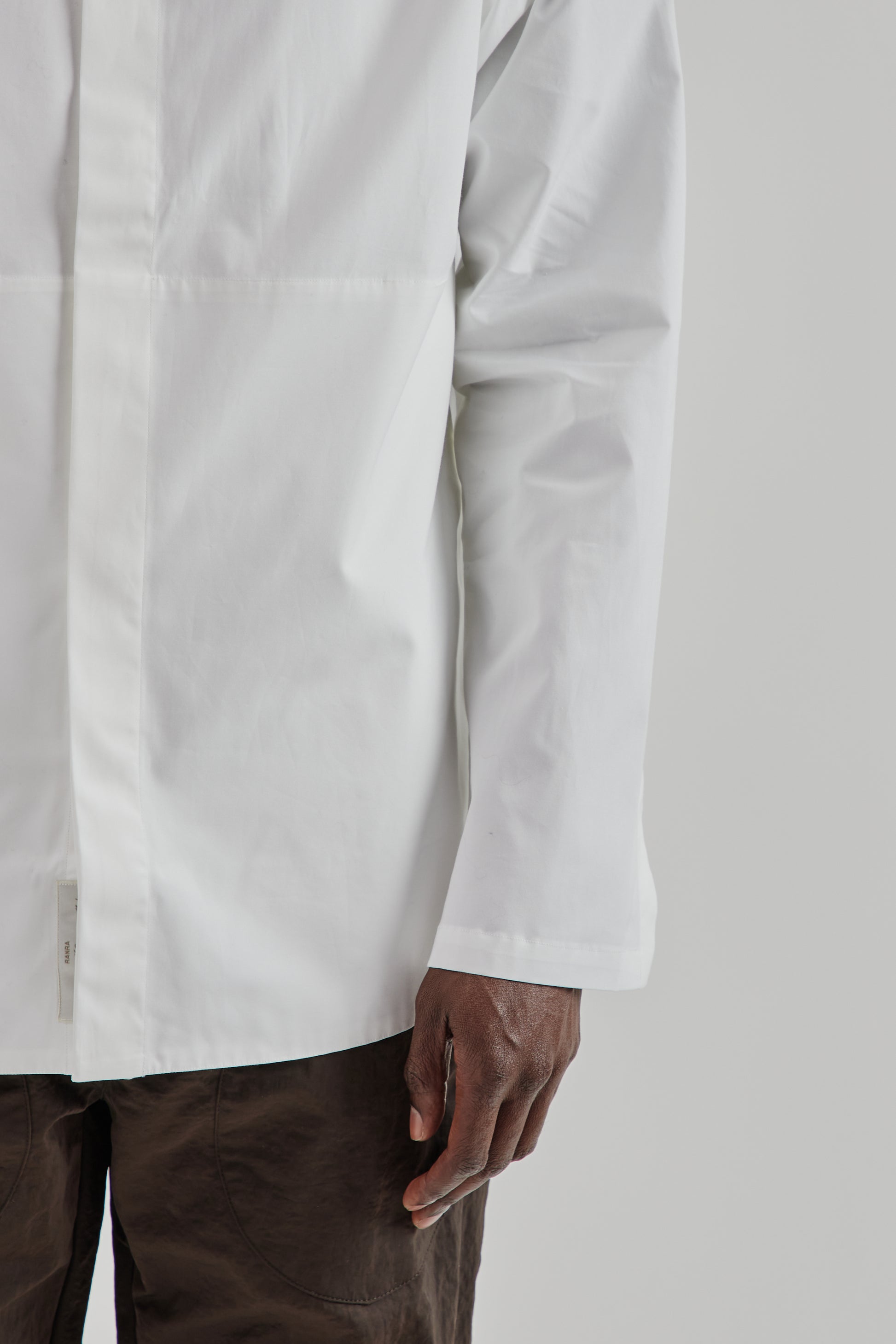 Ranra FW25 Maker Cotton Shirt White 8