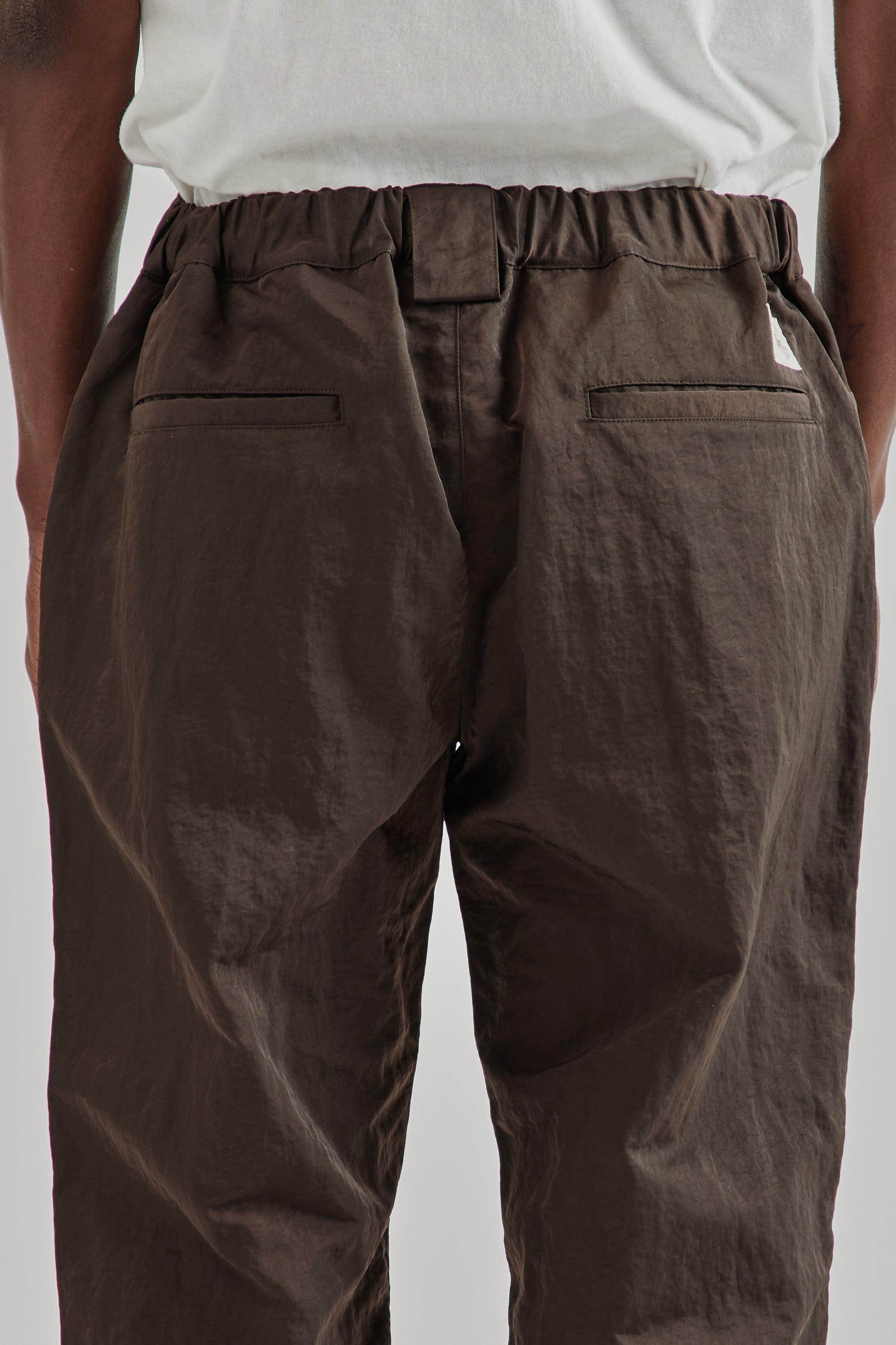 Ranra FW25 Wilder Nylon Cargo Pants Black Coffee10
