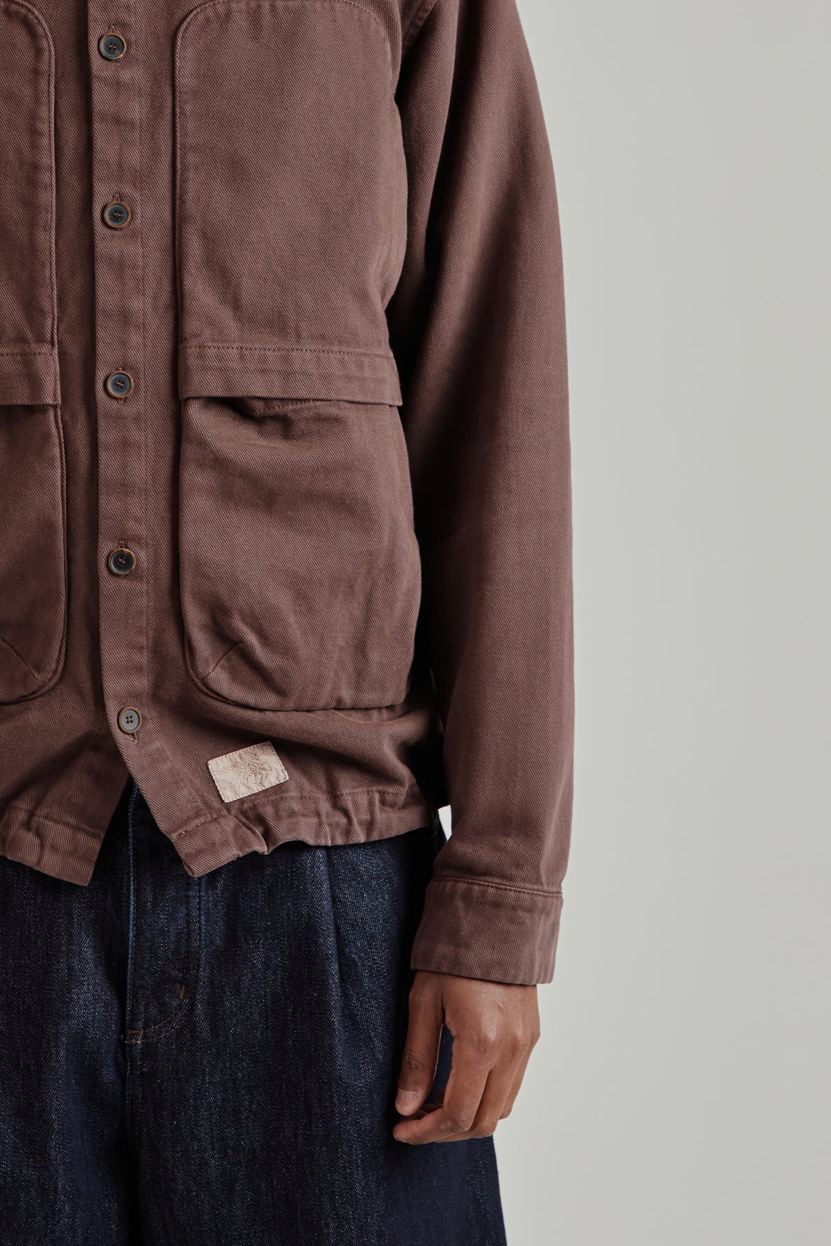 Epitome Cotton Overshirt - Deep Mohagony