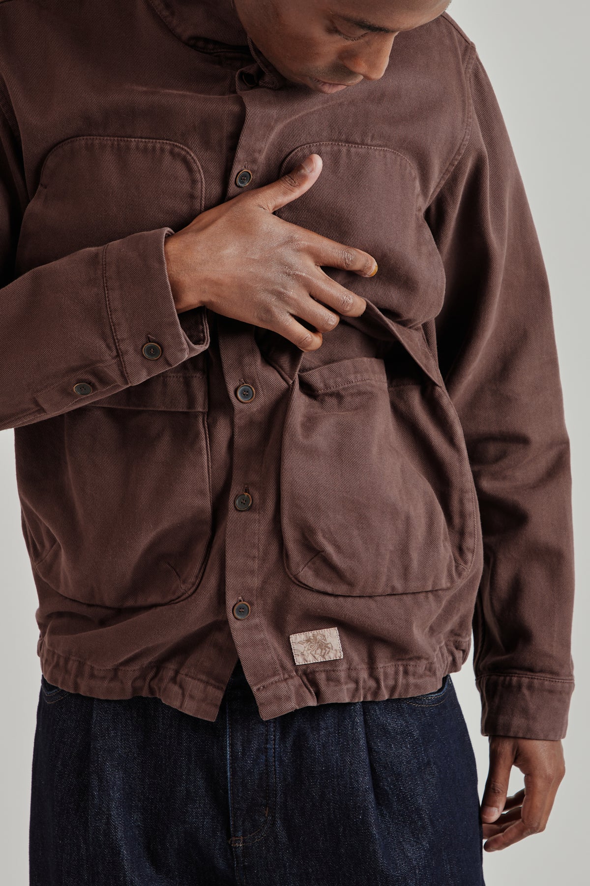Epitome Cotton Overshirt - Deep Mohagony