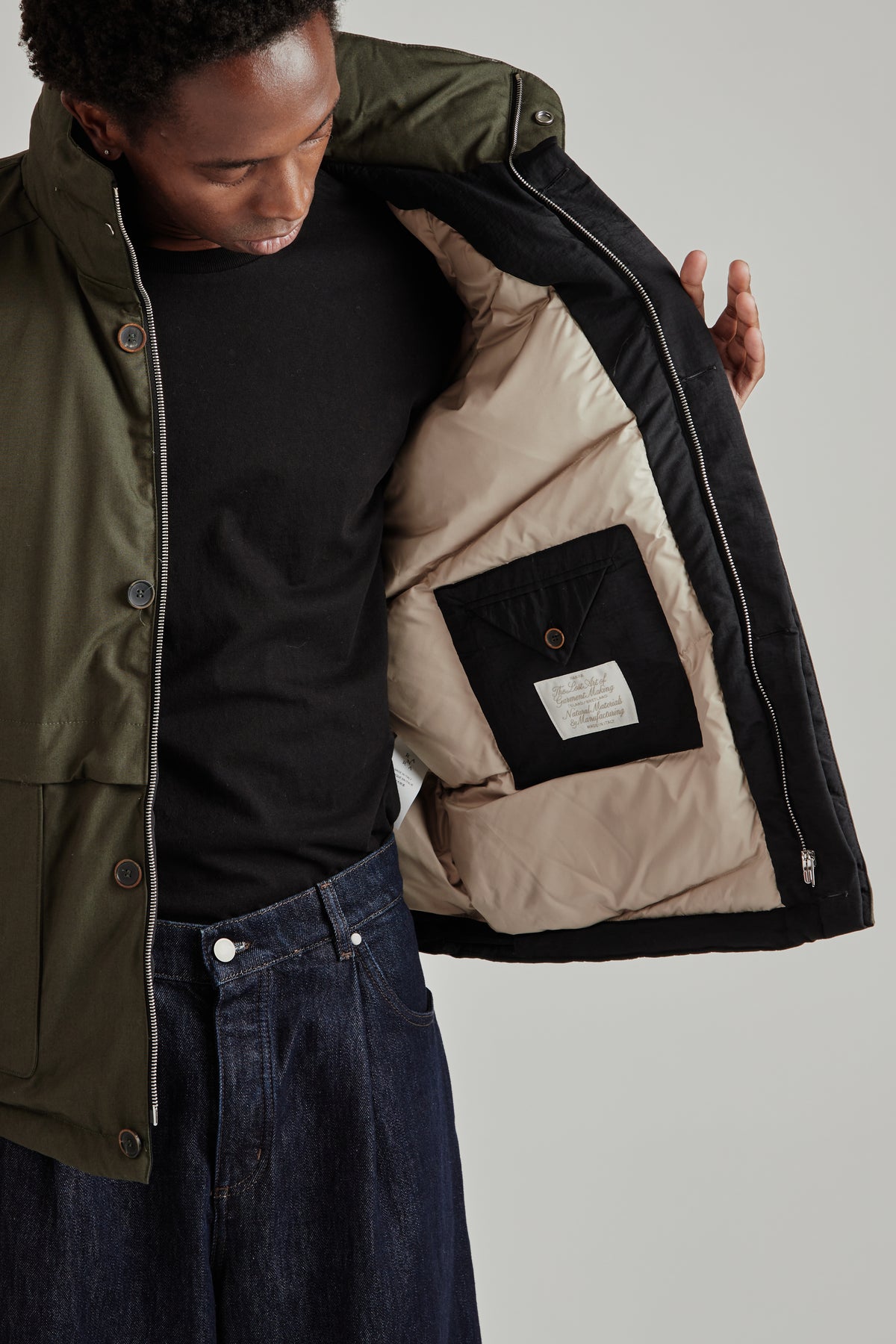 Fender Puffer Jacket - Peat