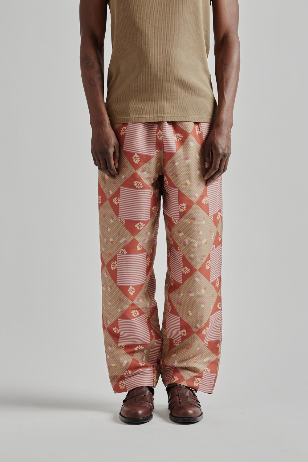 Ranra SS25 Collector Pant Printed Viscose Red PJ Print 2