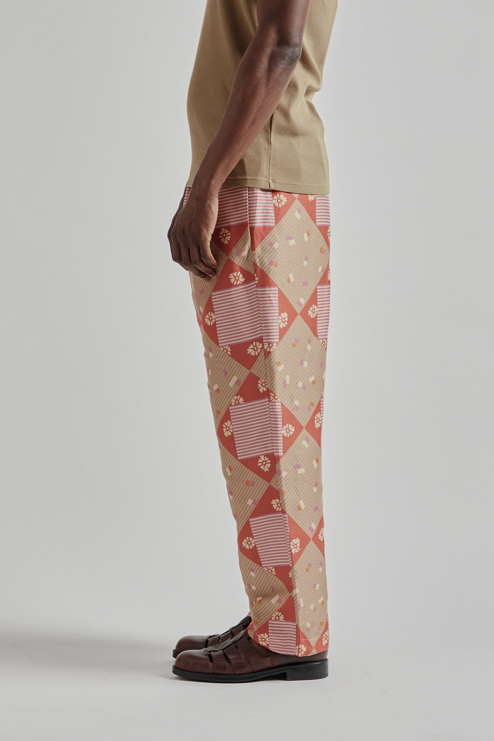 Ranra SS25 Collector Pant Printed Viscose Red PJ Print 3