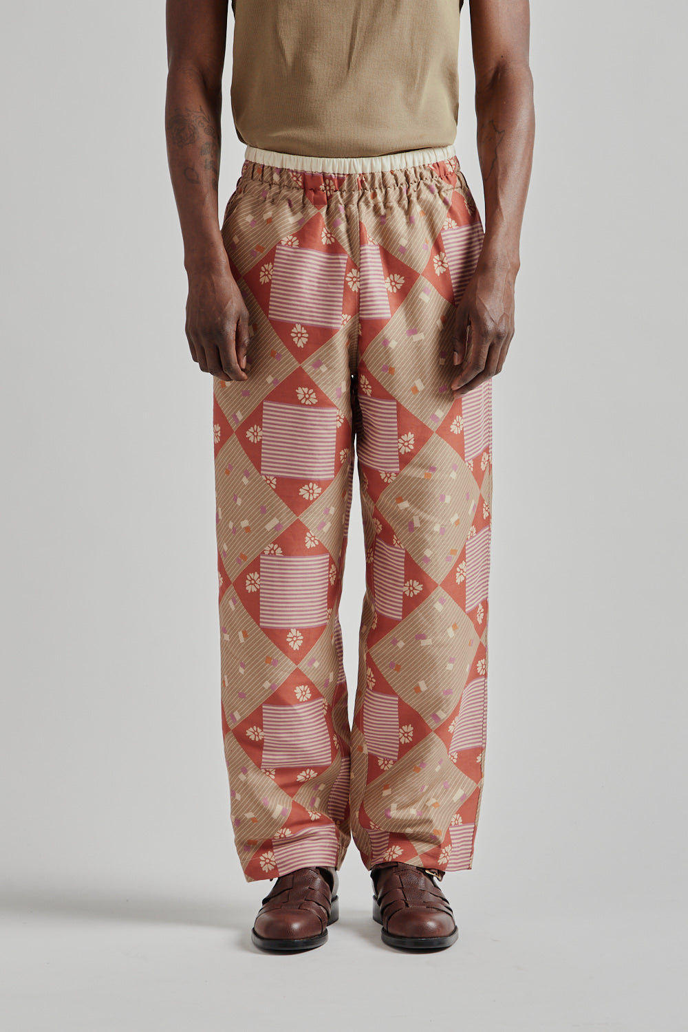Ranra SS25 Collector Pant Printed Viscose Red PJ Print 5