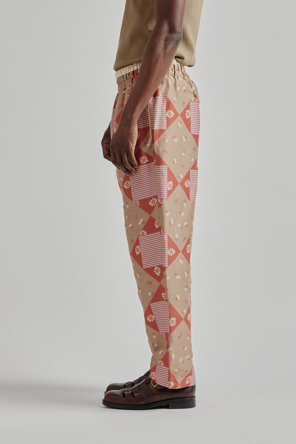Ranra SS25 Collector Pant Printed Viscose Red PJ Print 6