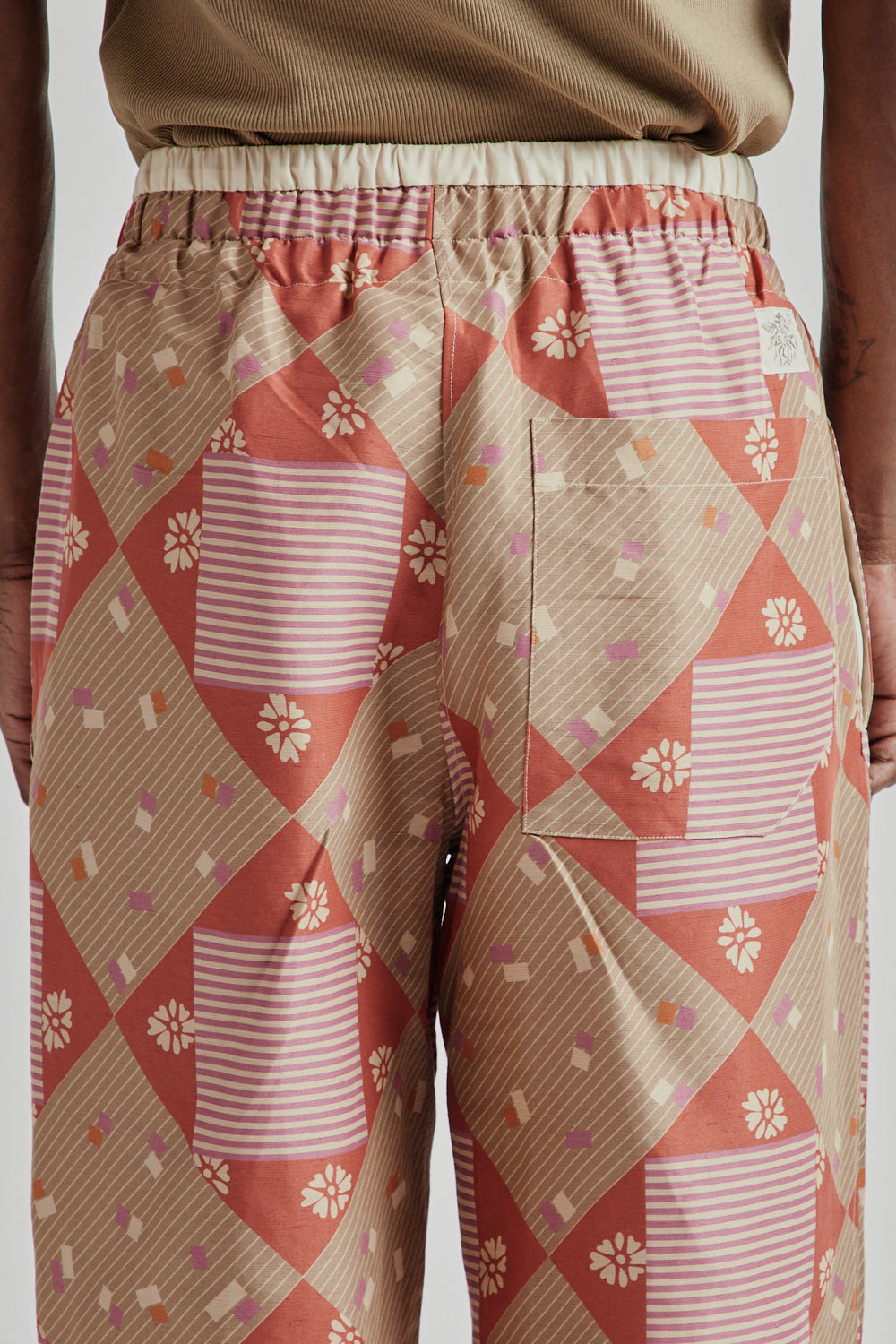 Ranra SS25 Collector Pant Printed Viscose Red PJ Print 8