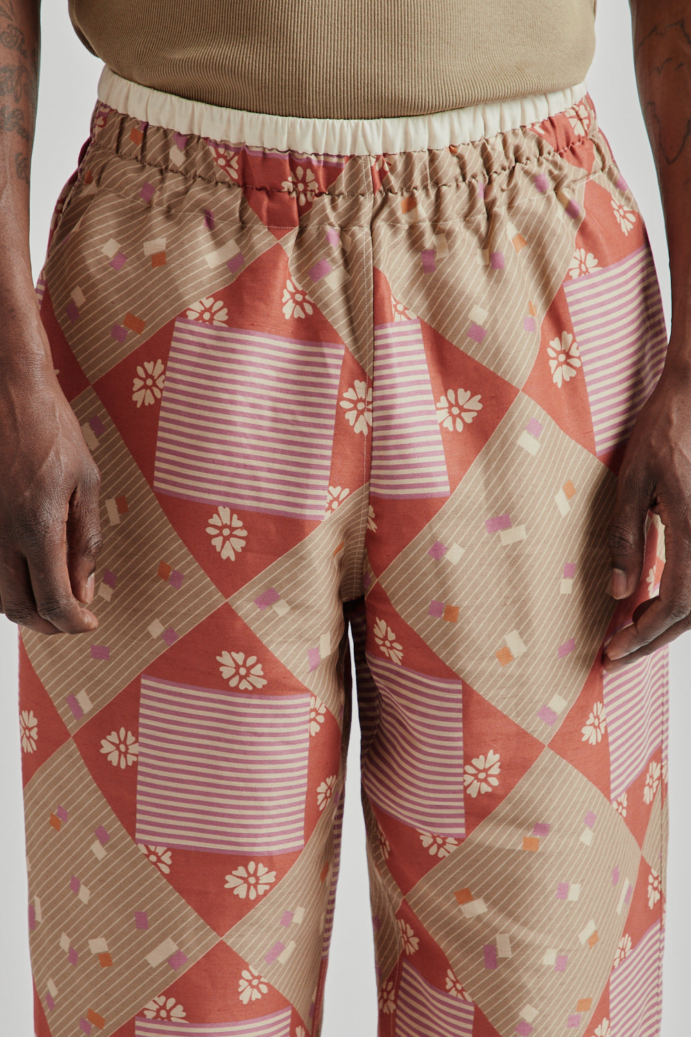 Ranra SS25 Collector Pant Printed Viscose Red PJ Print 9
